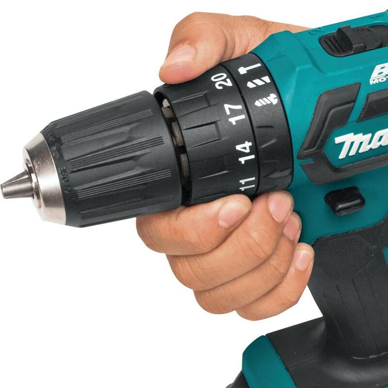 Makita 12V max CXT Lítio-Ion 3/8 pulg. Taladro martillo inalámbrico sin escobillas (Herramienta solamente) - PH05Z