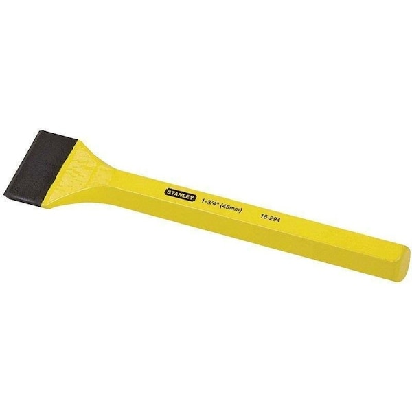Stanley Fatmax Mason's Chisel, 1-3/4 in W Blade, 7-1/2 in OAL, Steel Blade, Steel Handle - FMHT16423