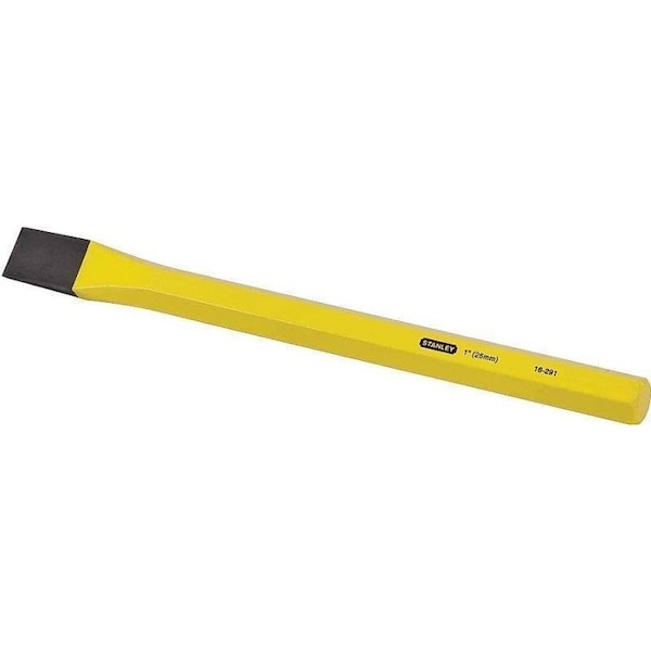 Stanley 16-291 Cold Chisel, 1 in Tip, 12 in OAL, Vanadium Steel Blade - FMHT16577