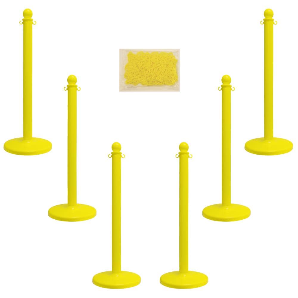 Soporte y Cadena Amarillo de Servicio Medio Mr. Chain, Kit de 6 unidades 71102-6