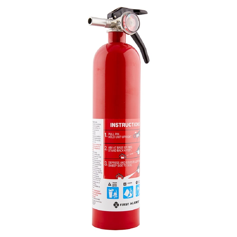 Extinguidor recargable para incendios 10-B:C comercial/residencial para garajes/talleres First Alert GARAGE10