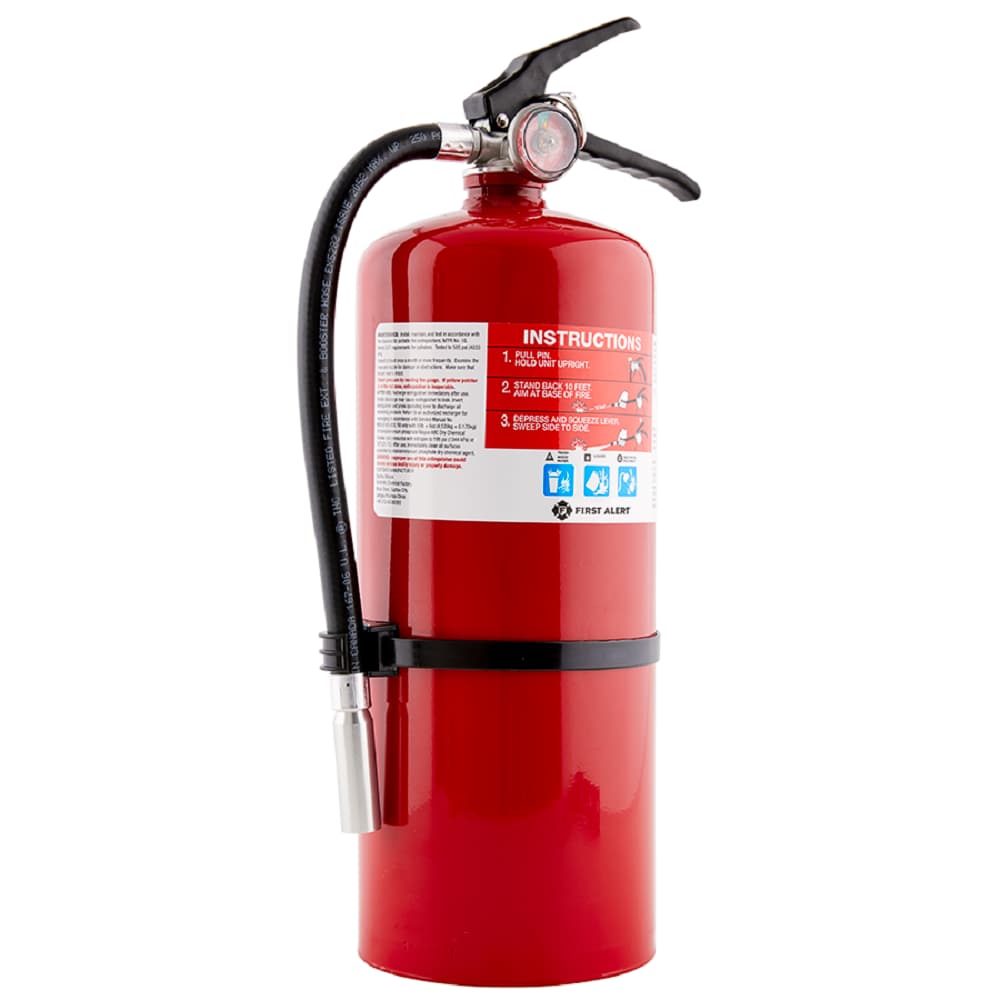 Extintor de incendios recargable comercial/residencial First Alert Pro 4-A:60-B:C PRO10