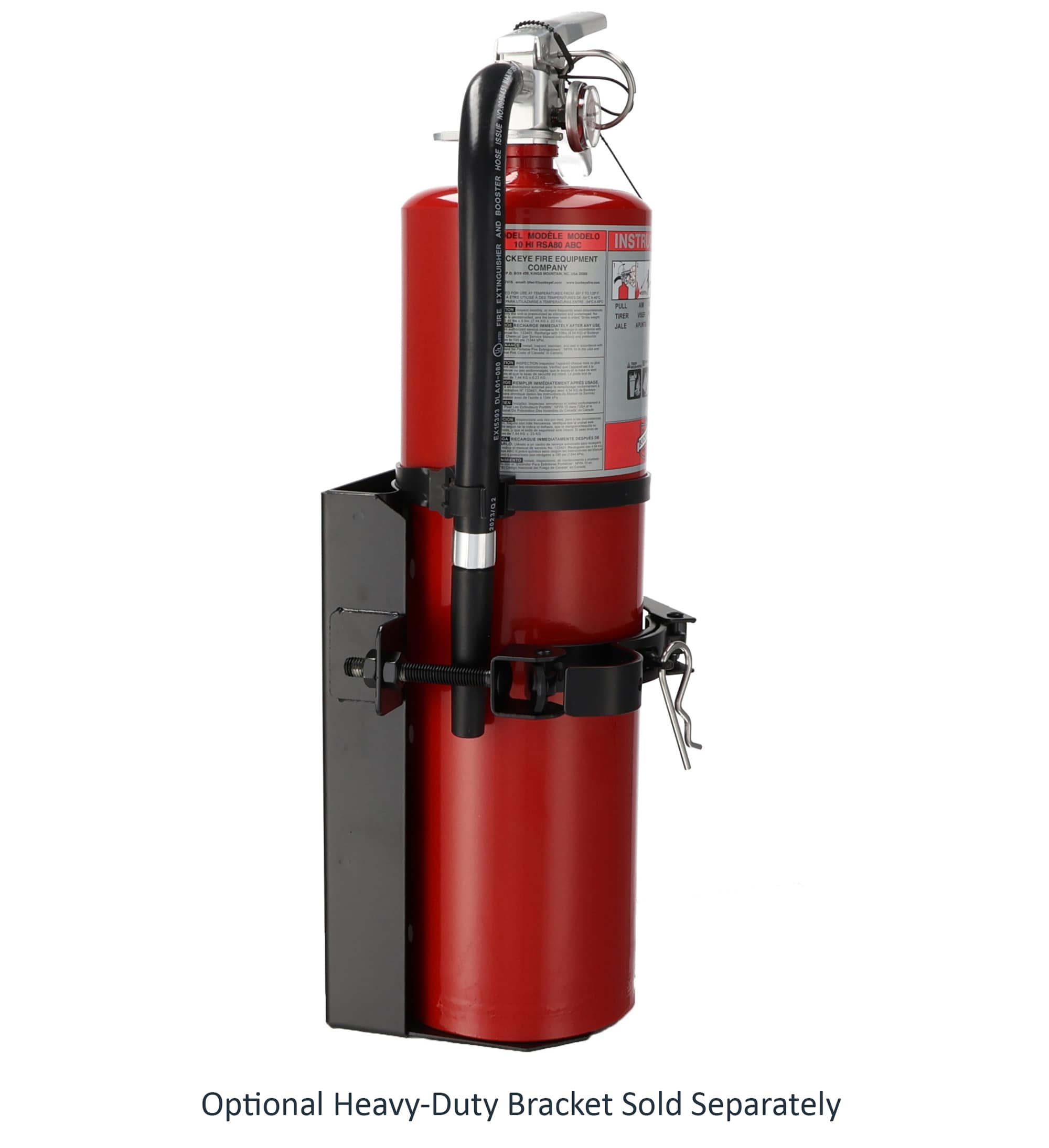 Extintor recargable comercial Buckeye 4-A:80-B:C 11340BR