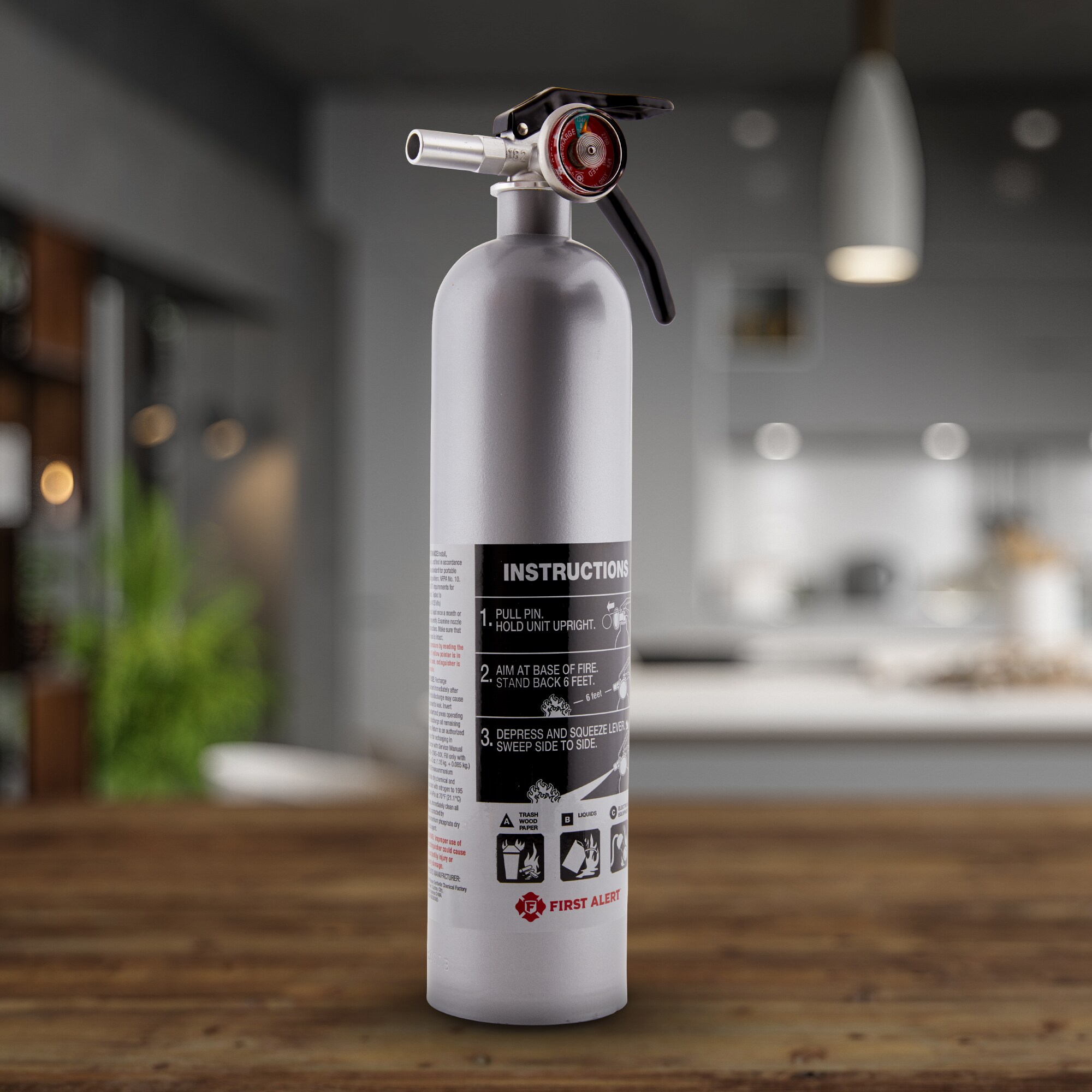 Extintor recargable de uso doméstico First Alert Home 1-A:10-B:C