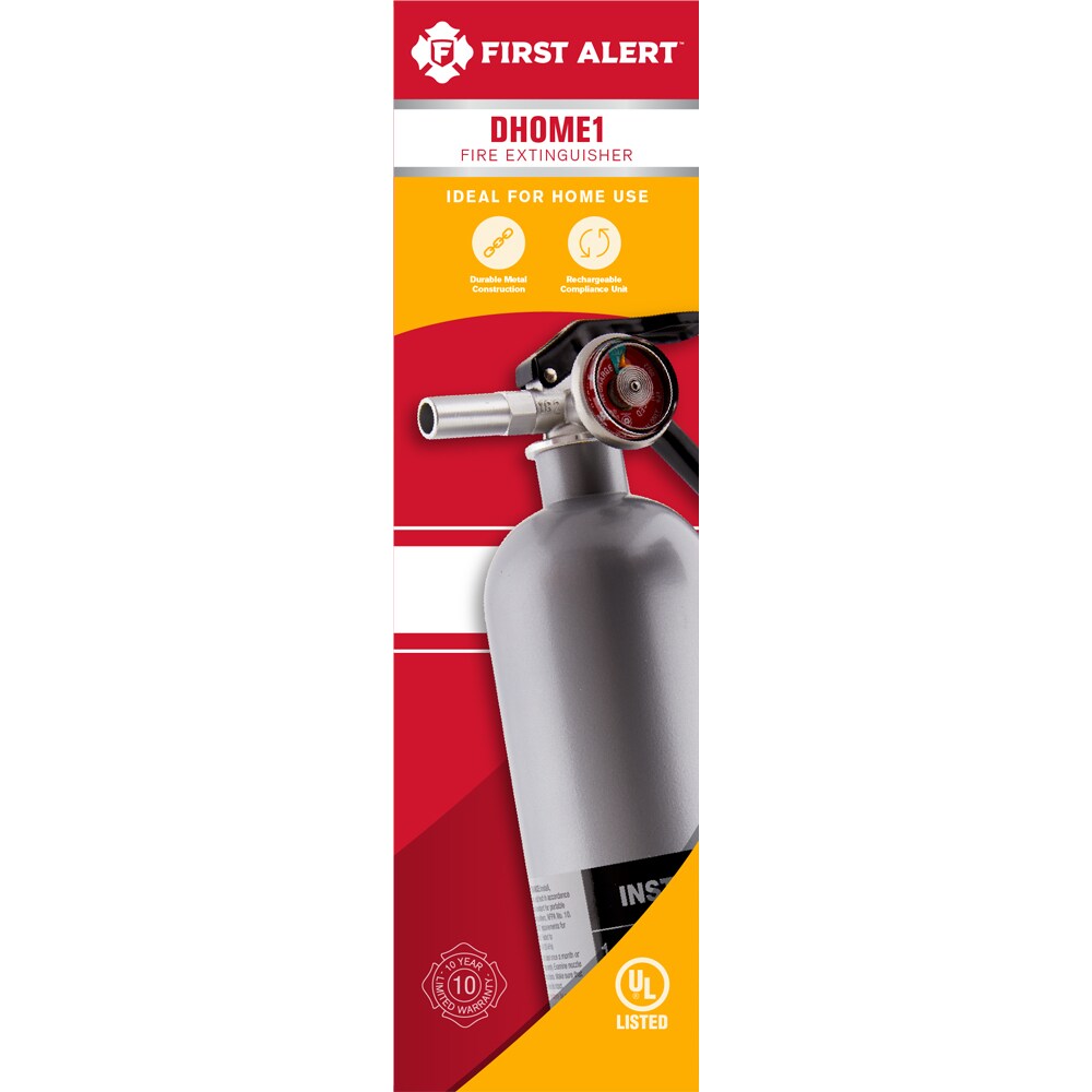 Extintor recargable de uso doméstico First Alert Home 1-A:10-B:C