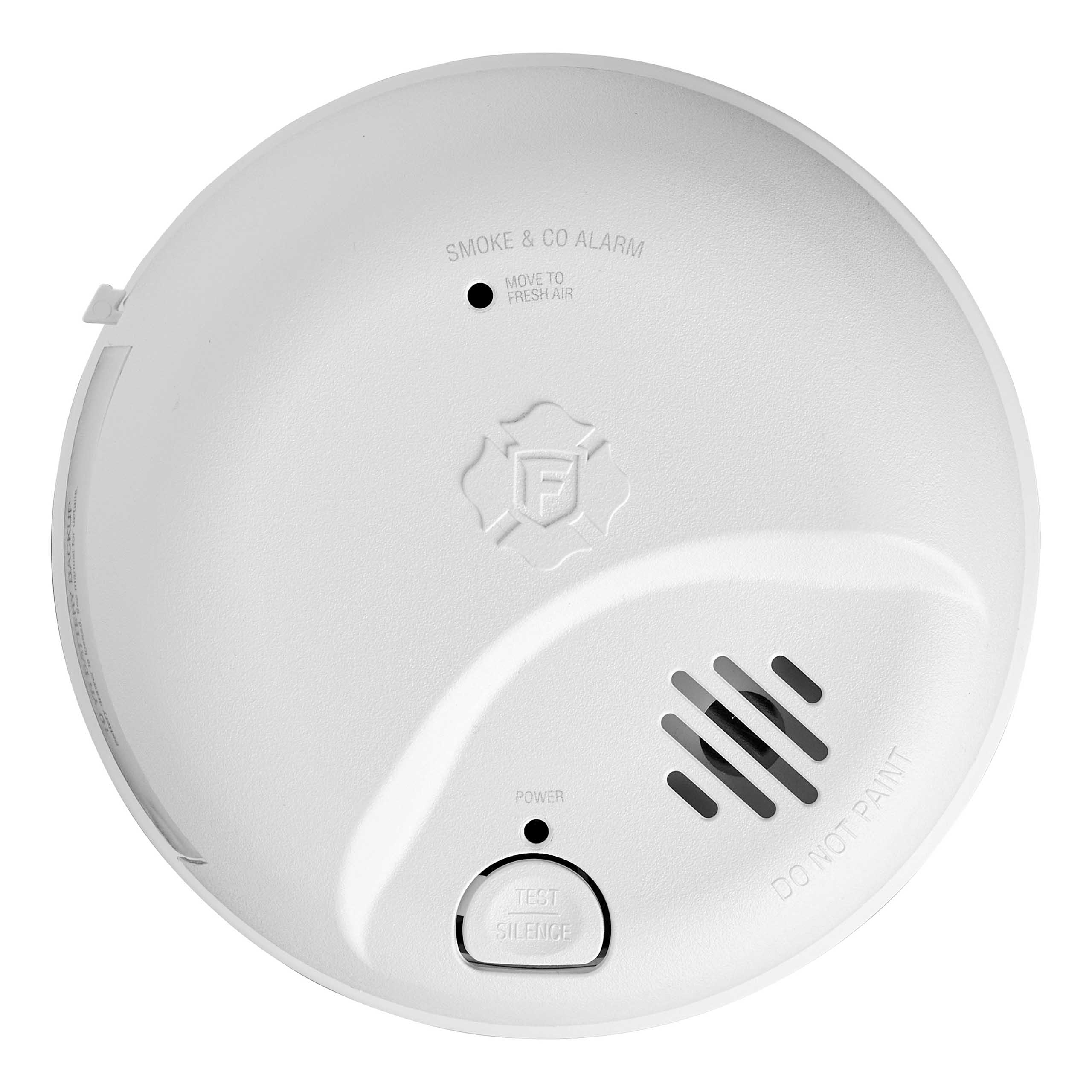 Detector de Humo y Monóxido de Carbono de Combinación de Ionización con Cableado Duro (con respaldo de batería) y Batería de 10 años de First Alert BRK 1046883