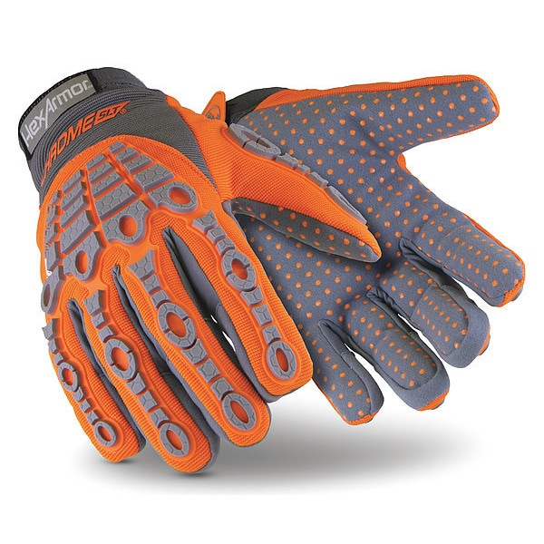 Guantes de Impacto Resistentes a Cortes Hexarmor, Nivel de Corte A6, Naranja, XL - 4070-XL (10)