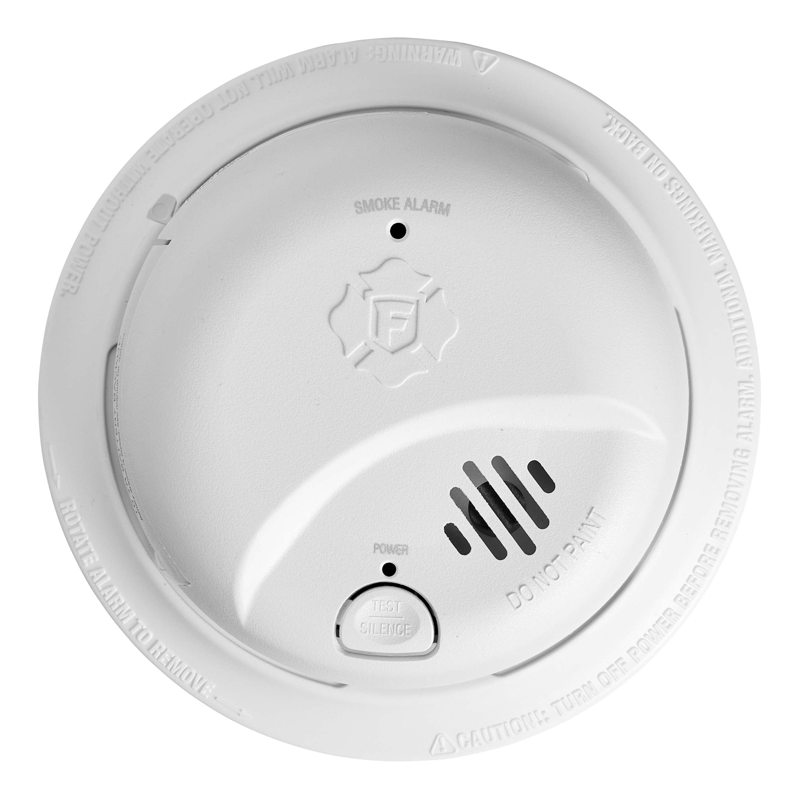 Detector de humo de ionización con cableado duro y batería de respaldo de 10 años de First Alert BRK (paquete de 6) 1046851