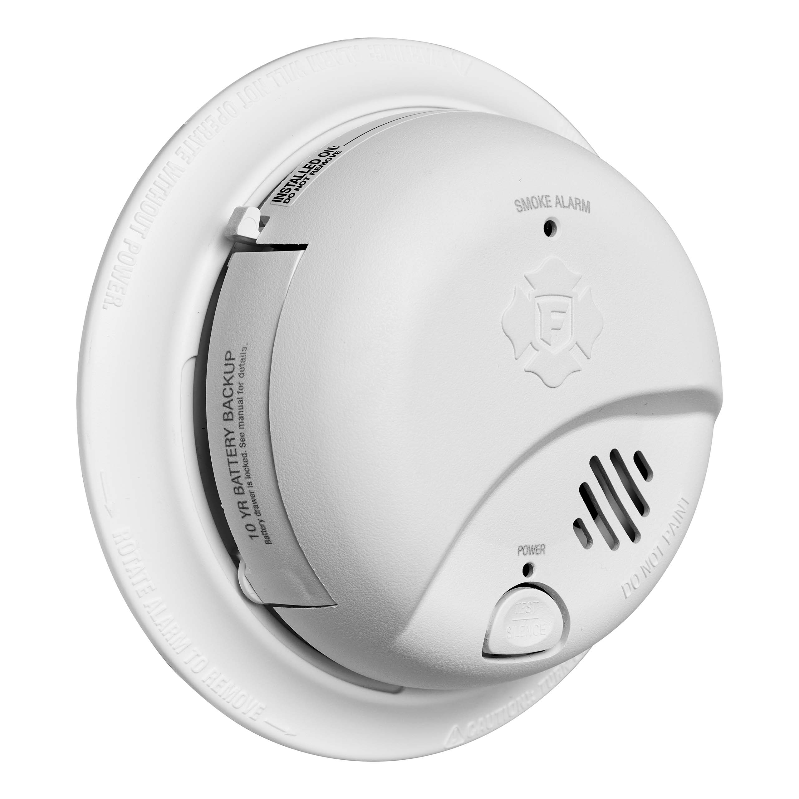 Detector de humo de ionización con cableado duro y batería de respaldo de 10 años de First Alert BRK (paquete de 6) 1046851
