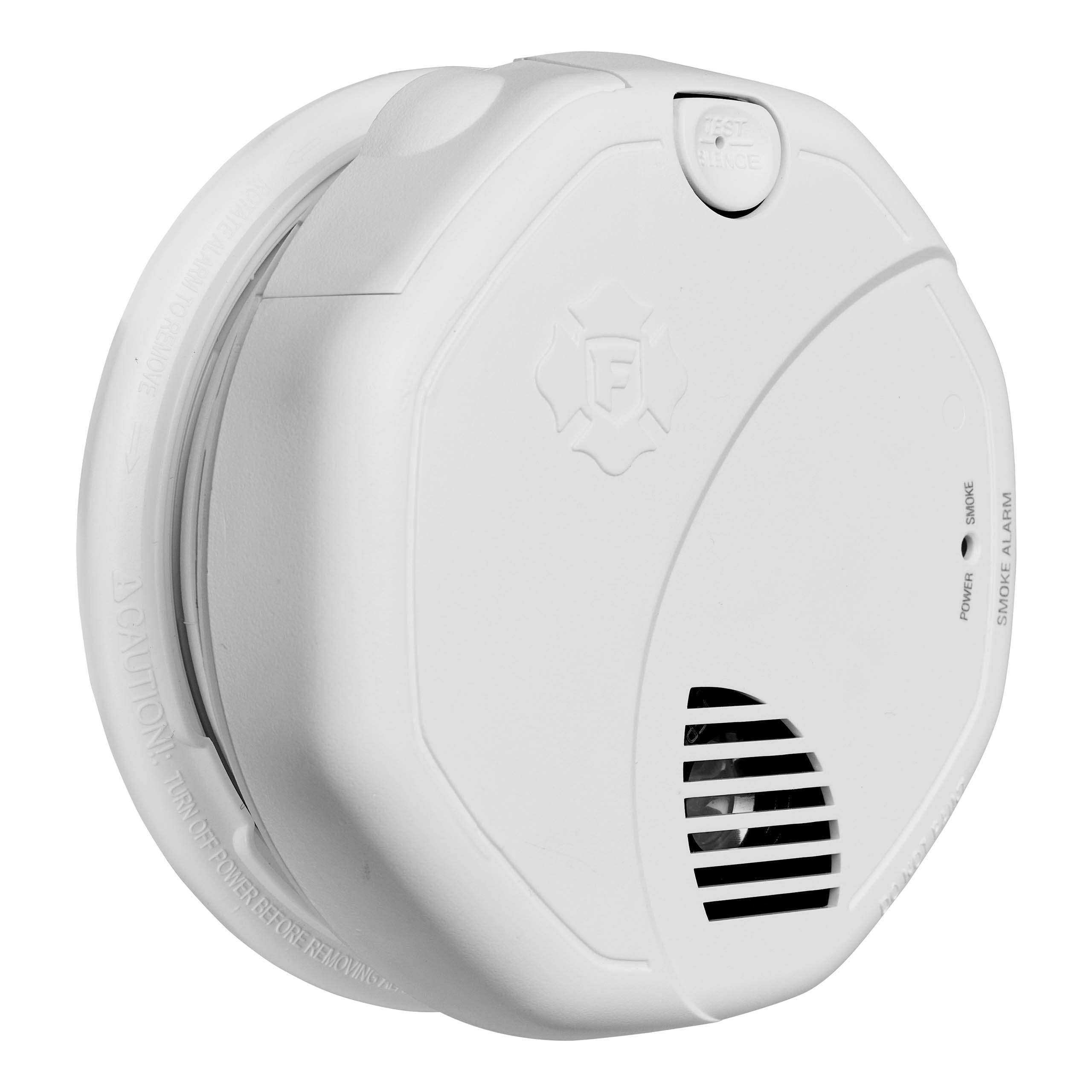 Detector de humo interconectado fotoeléctrico con alarma de voz operado por baterías First Alert 1048448