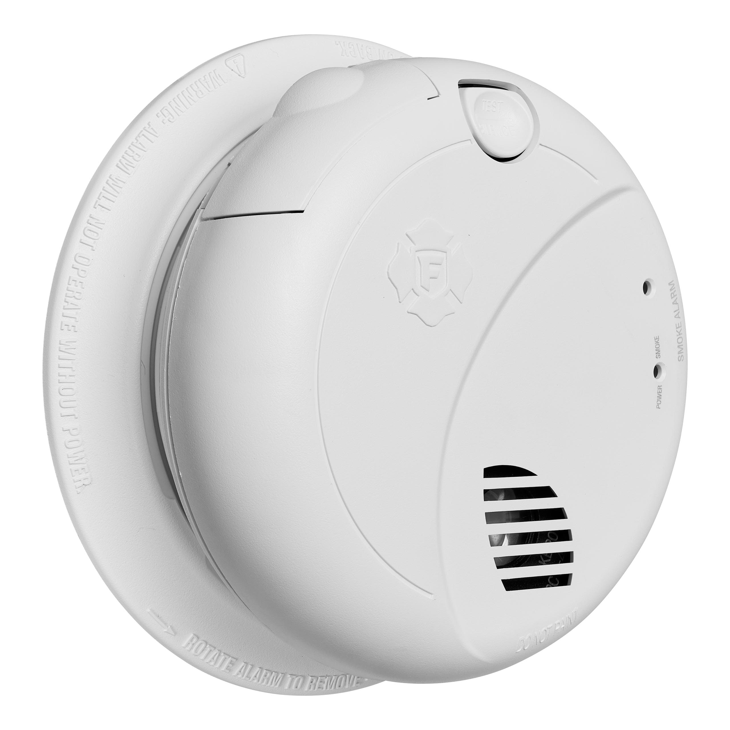 Detector de humo interconectado con alerta de voz, con cableado duro (con respaldo de batería) de First Alert BRK 1046720