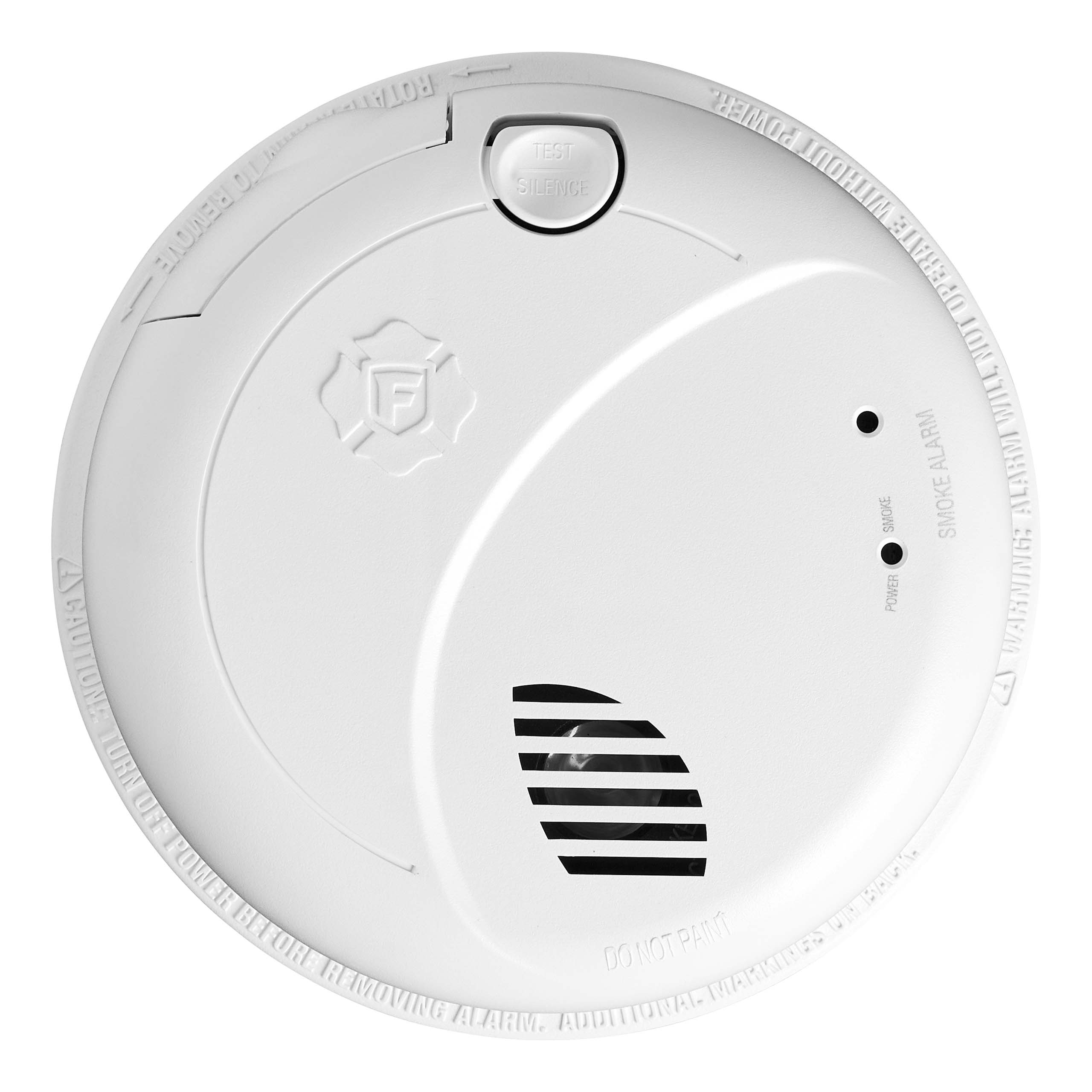 Detector de humo interconectado fotoeléctrico cableado de First Alert BRK con respaldo de batería y alerta de voz (paquete de 6) BSM100VACCP