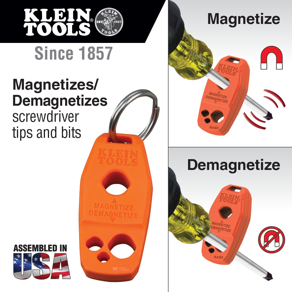 Juego de desarmadores aislados Klein Tools Plus Imantador, 7 piezas 85077INSR