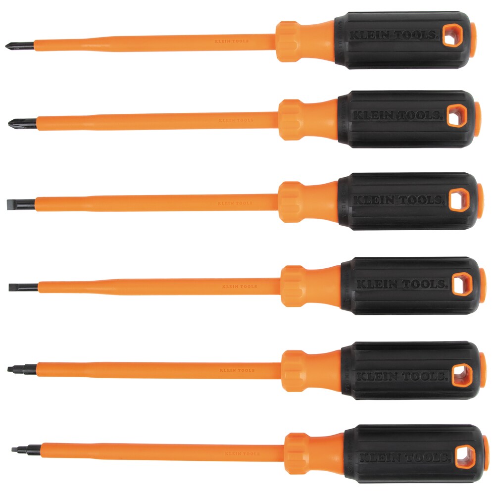 Juego de desarmadores aislados Klein Tools Plus Imantador, 7 piezas 85077INSR
