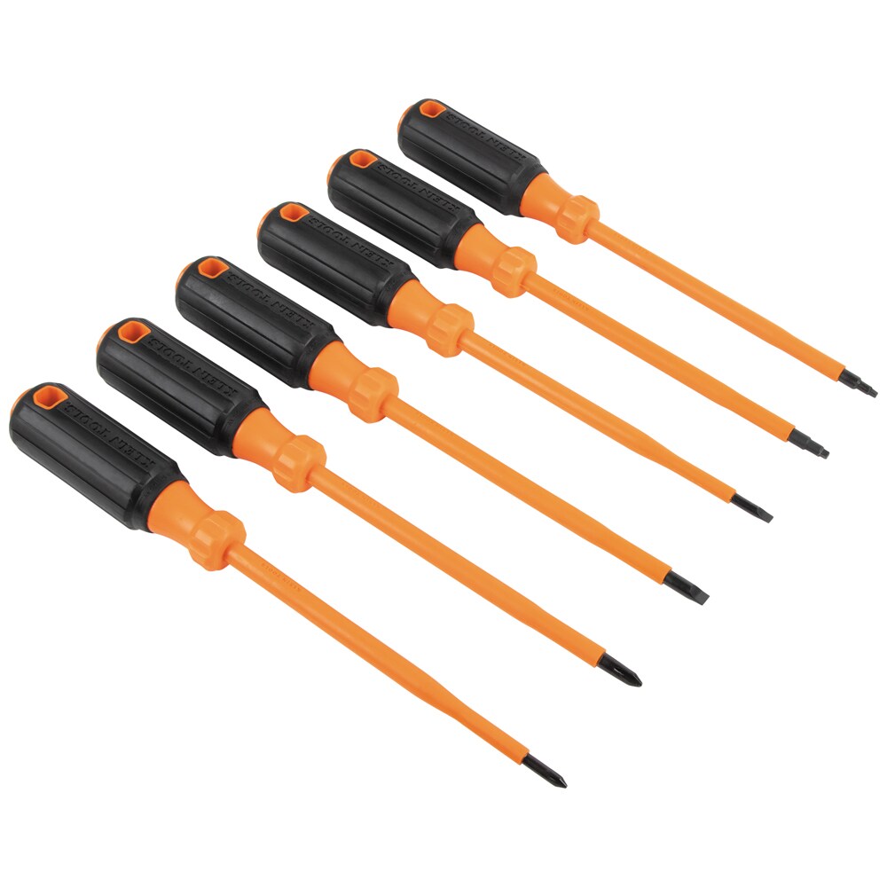 Juego de desarmadores aislados Klein Tools Plus Imantador, 7 piezas 85077INSR