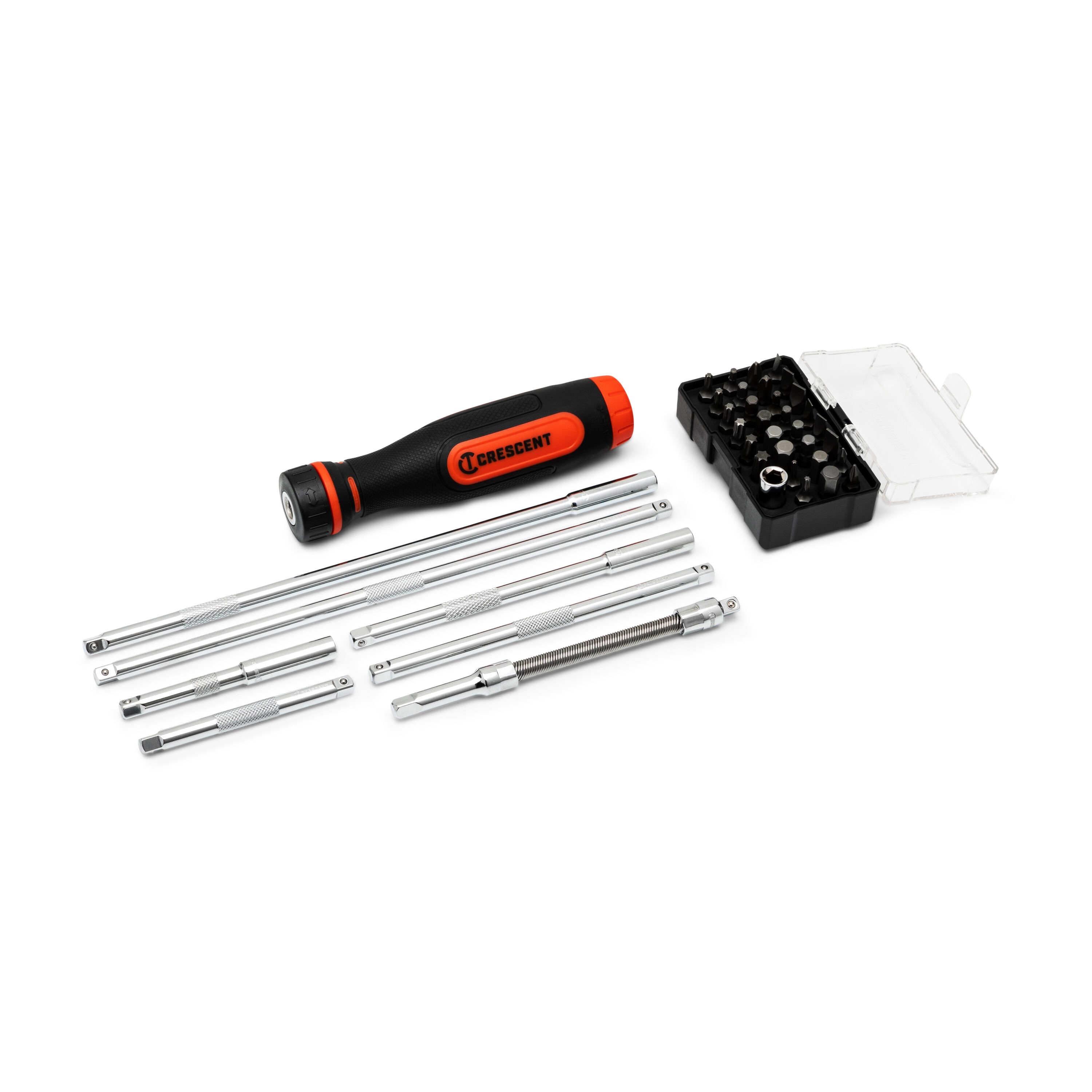 Juego de desarmadores con trinquete Crescent de 10 pulgadas de 39 piezas CRBSDS39PC