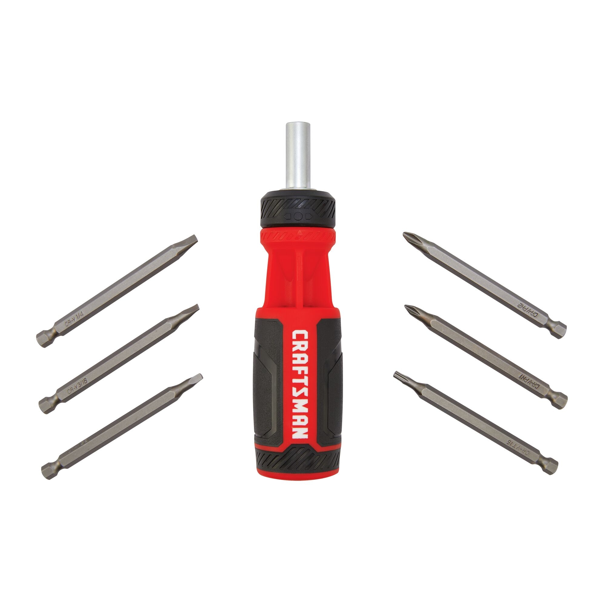 Juego de destornillador magnético de trinquete multiusos de 7 piezas de 1/4 a 1 pulgada de CRAFTSMAN CMHT68131
