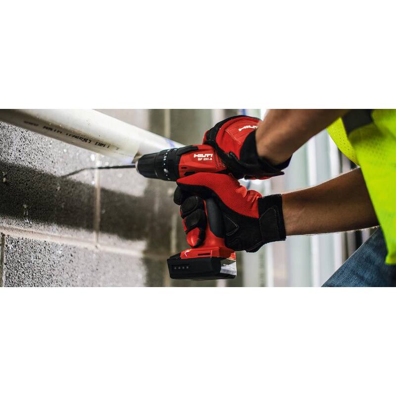 Martillo Taladro/Atornillador inalámbrico Hilti de 12 voltios de iones de litio 3/8 pulgadas SF 2H-A con batería, cargador y bolsa - 3536723