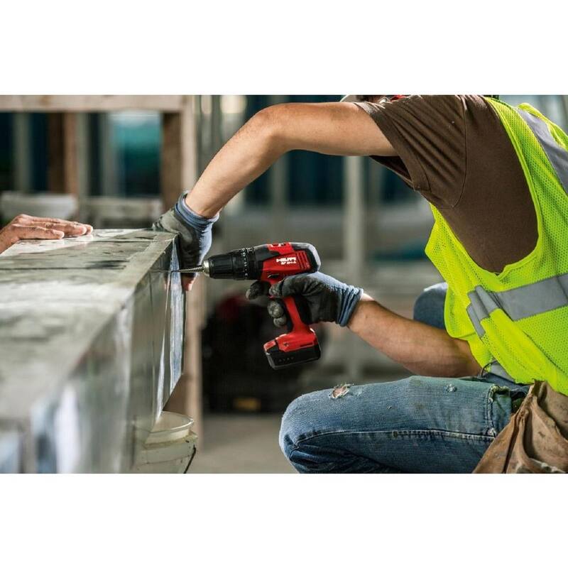 Martillo Taladro/Atornillador inalámbrico Hilti de 12 voltios de iones de litio 3/8 pulgadas SF 2H-A con batería, cargador y bolsa - 3536723