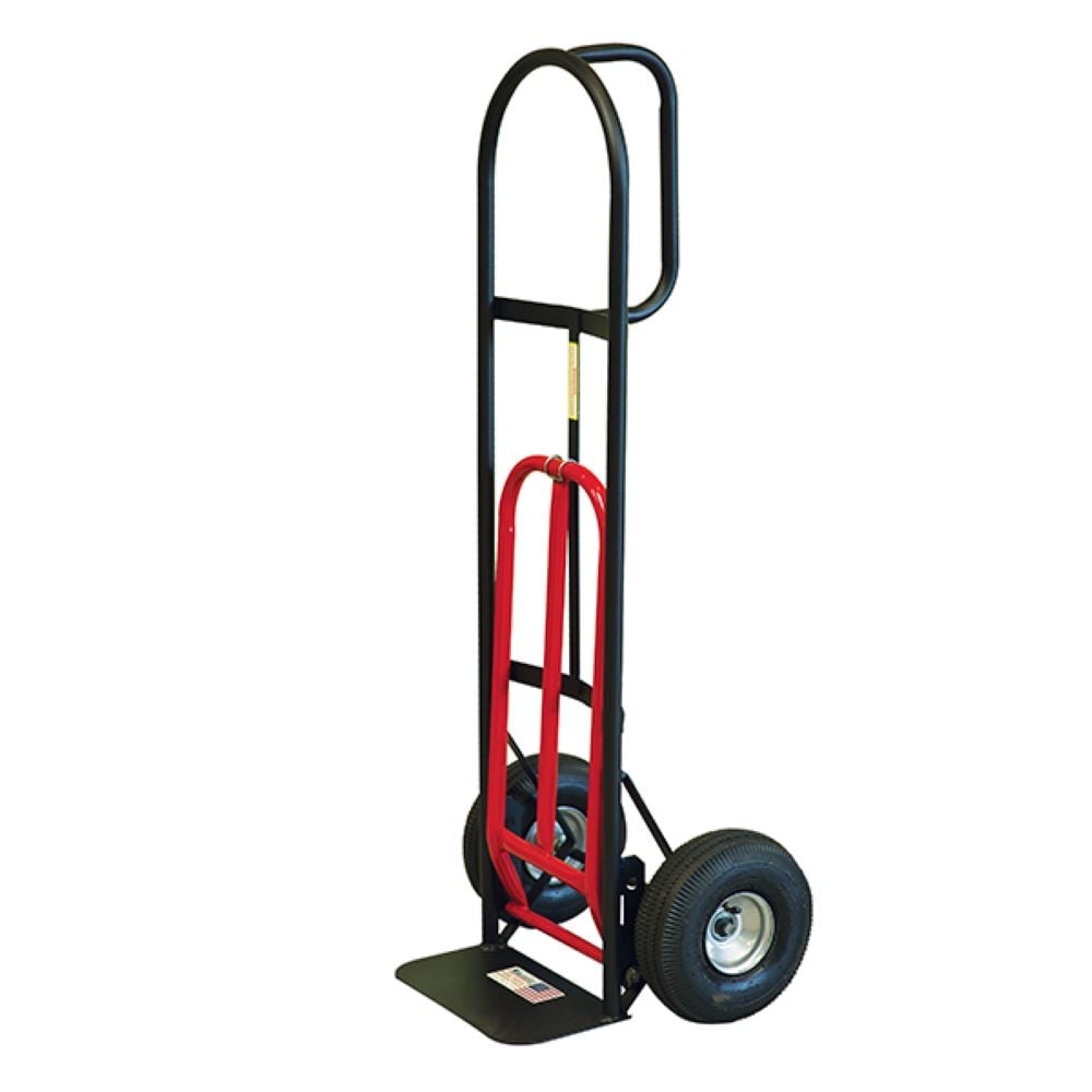 Carretilla de mano de servicio pesado de acero negro con capacidad de 800 libras y 2 ruedas Milwaukee DC49515