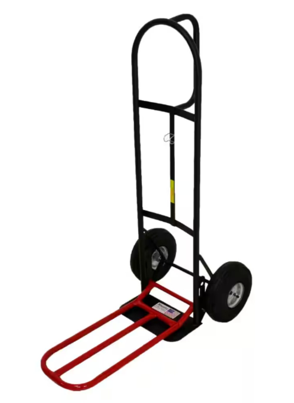 Carretilla de mano de servicio pesado de acero negro con capacidad de 800 libras y 2 ruedas Milwaukee DC49515