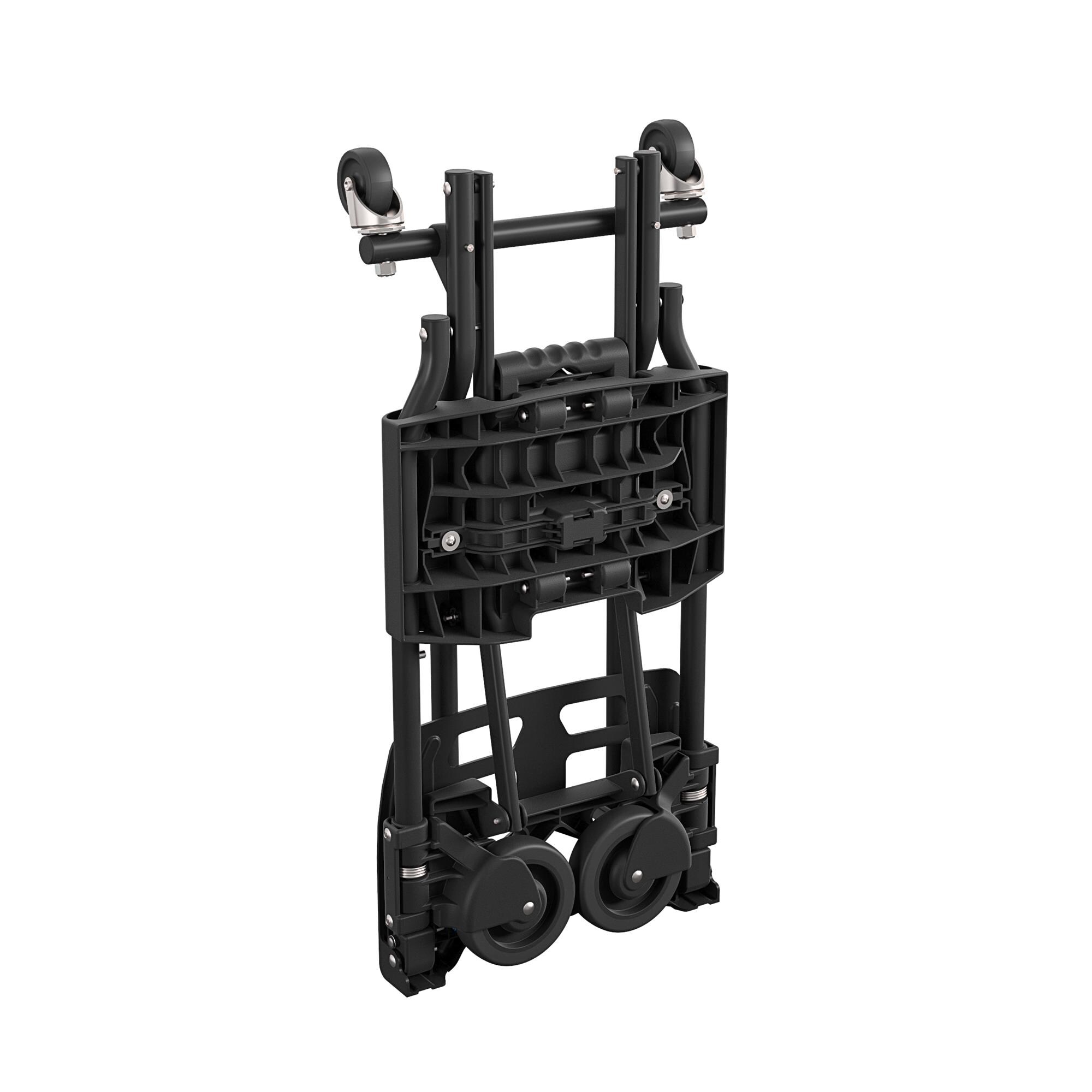 Carretilla manual convertible de acero negro con capacidad de 300 libras y 4 ruedas Cosco 12223BLK1E