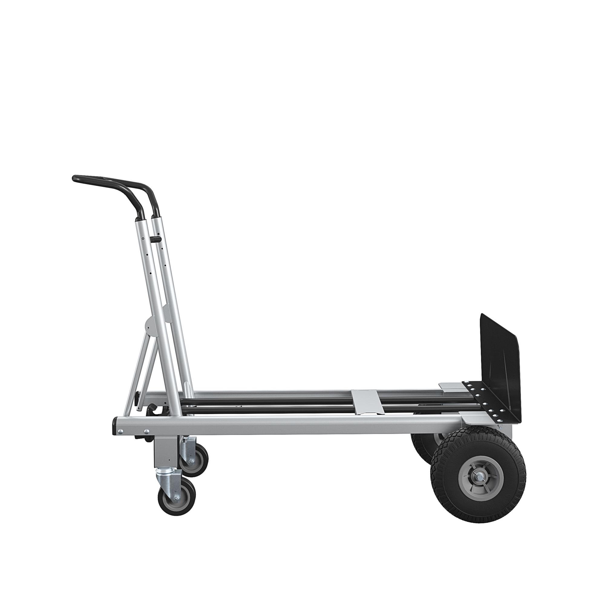 Carretilla de mano convertible de aluminio Cosco con capacidad de 800 libras y 4 ruedas en múltiples colores/acabados - 12204ASB1E