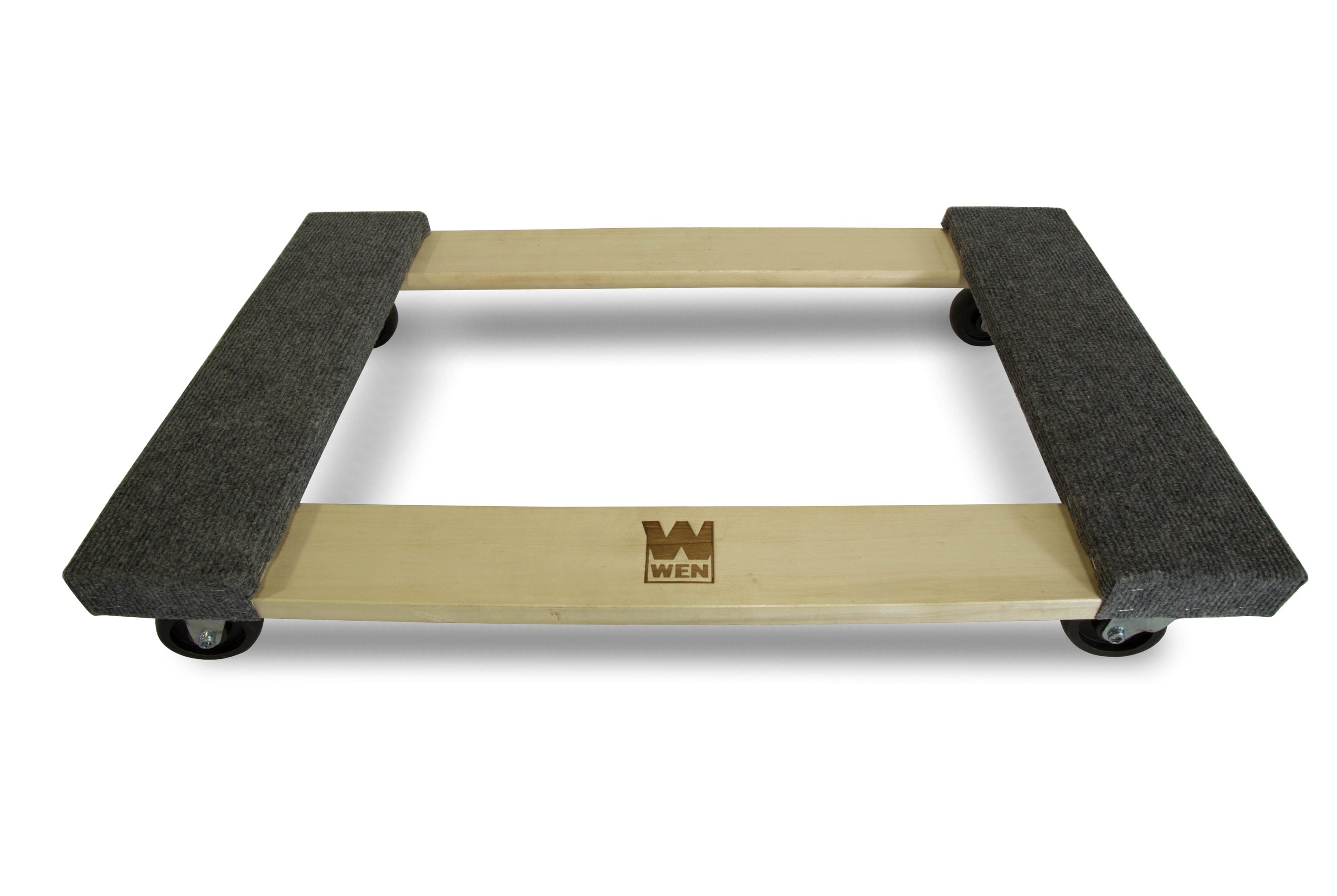 Carrito para muebles de madera gris de 4 ruedas con capacidad de 1000 libras WEN 721830