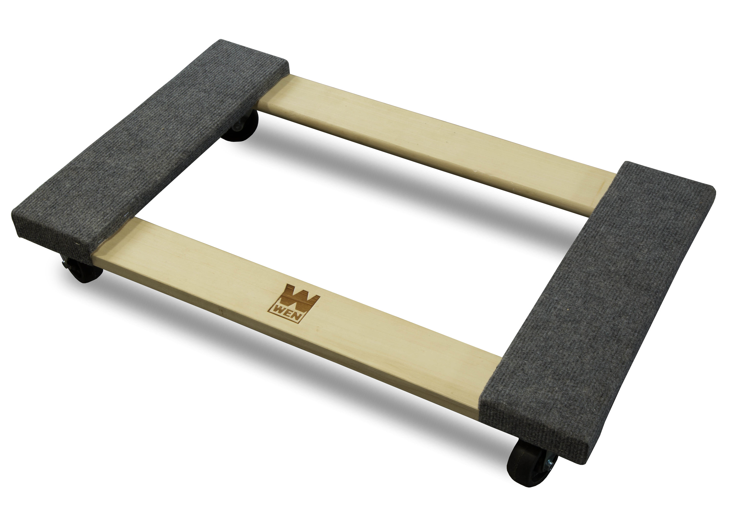 Carrito para muebles de madera gris de 4 ruedas con capacidad de 1000 libras WEN 721830