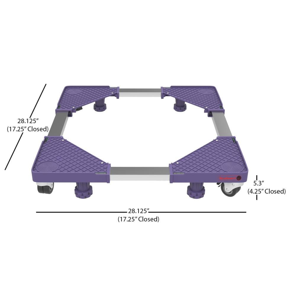 Carrito de acero morado para muebles de 1100 libras de capacidad y 4 ruedas de Fleming Supply 770498UKS