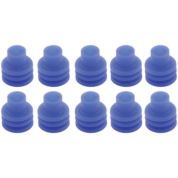 Conector Weather Pack de 12 calibres con sellos, azul, paquete de 10 - PO2449701
