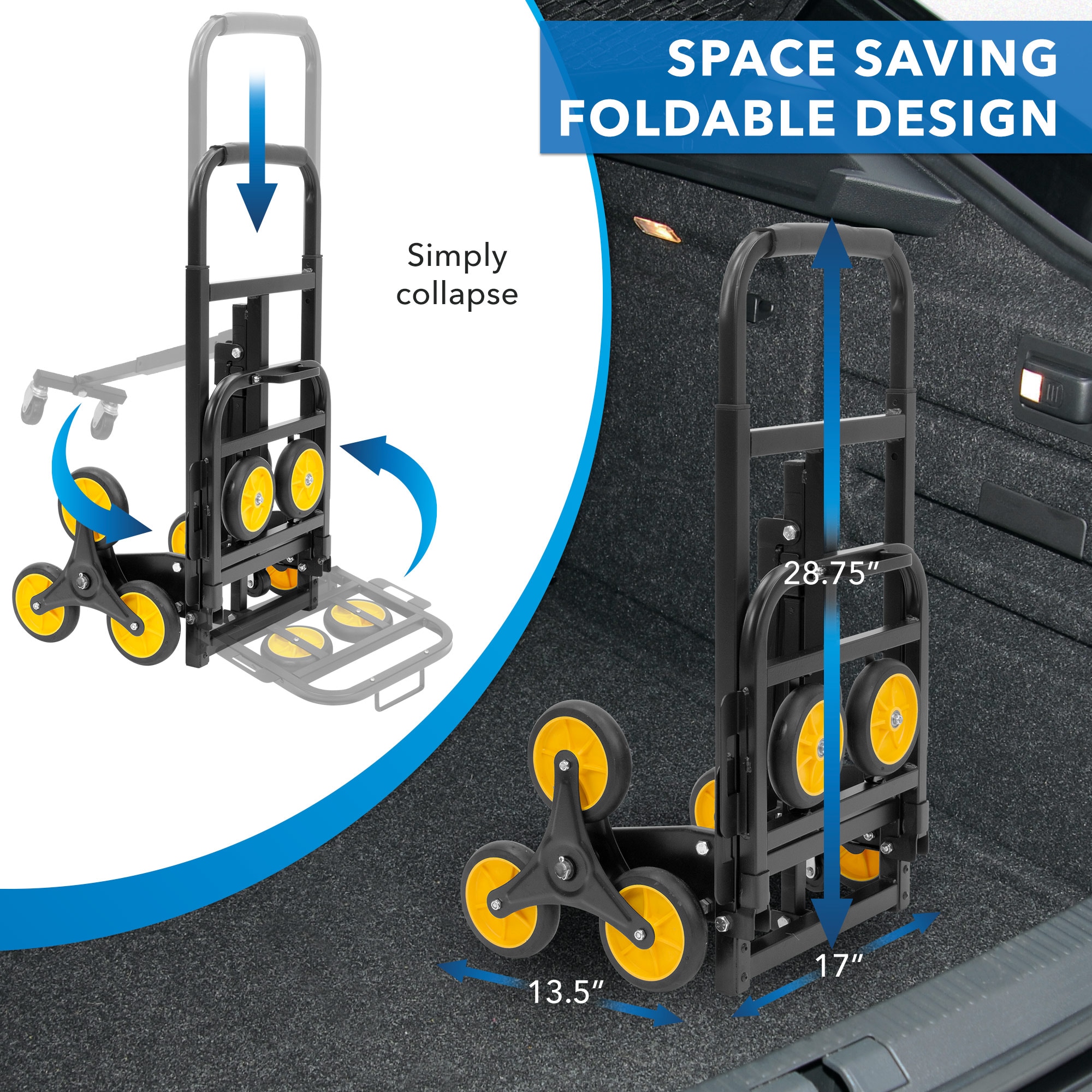 Carrito de aluminio Mount-It! con capacidad de 330 libras y 4 ruedas en varios colores/acabados MI-924