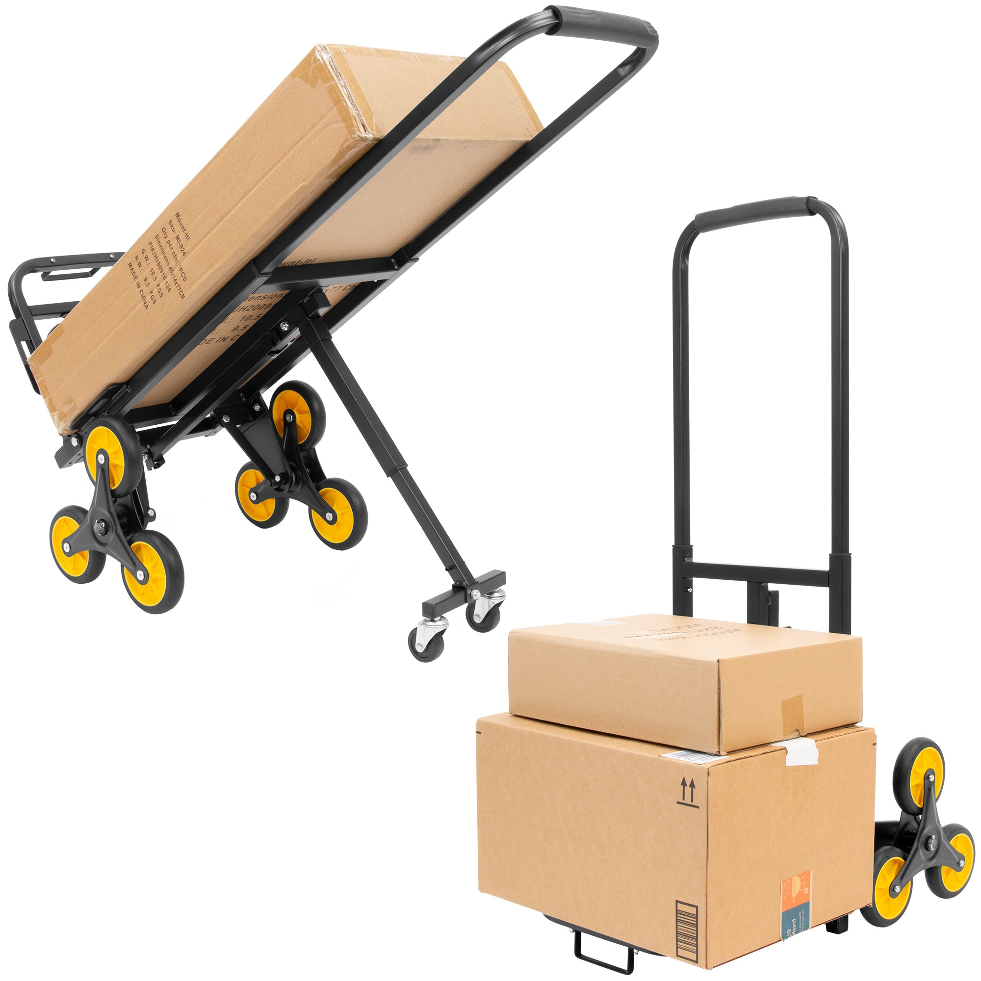 Carrito de aluminio Mount-It! con capacidad de 330 libras y 4 ruedas en varios colores/acabados MI-924