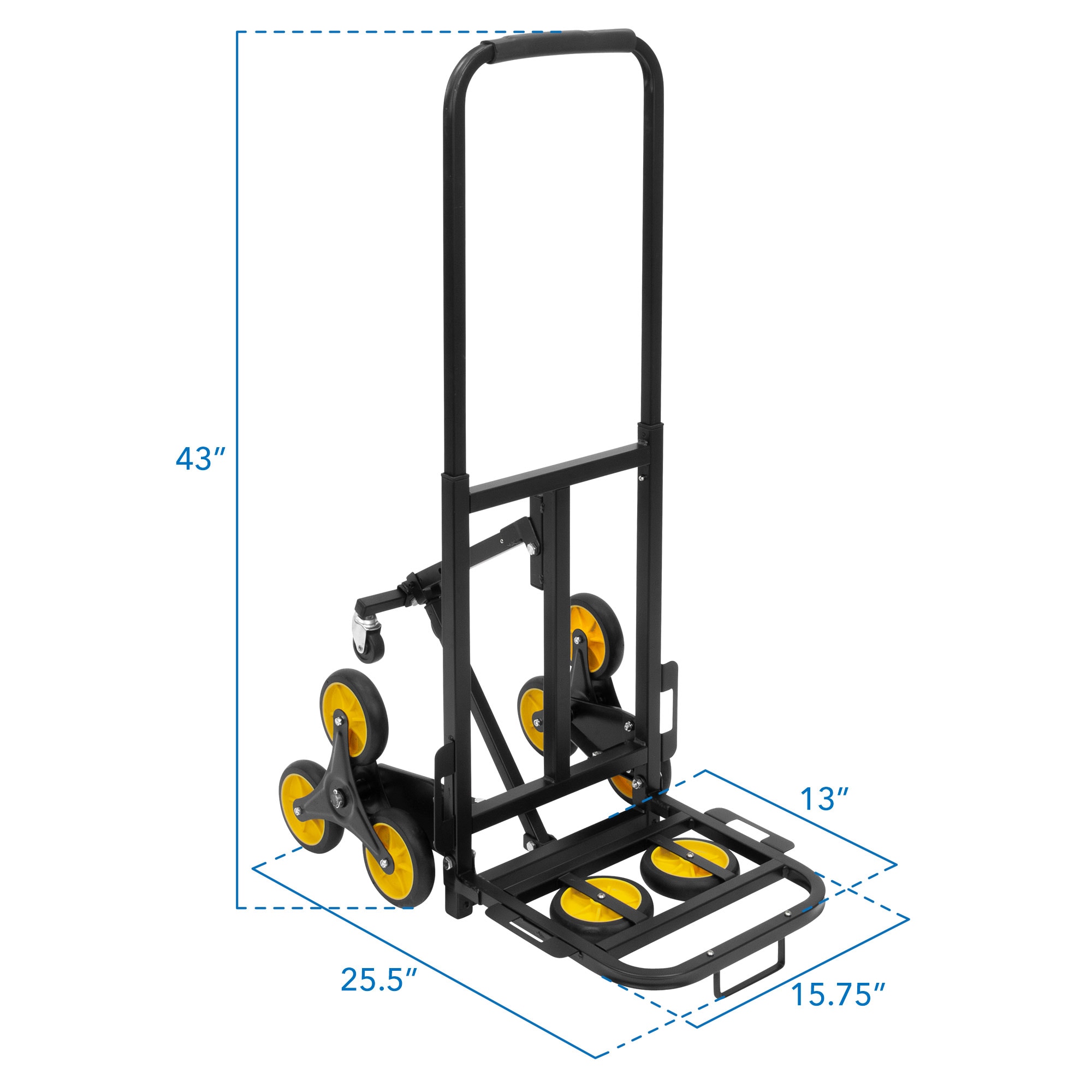 Carrito de aluminio Mount-It! con capacidad de 330 libras y 4 ruedas en varios colores/acabados MI-924