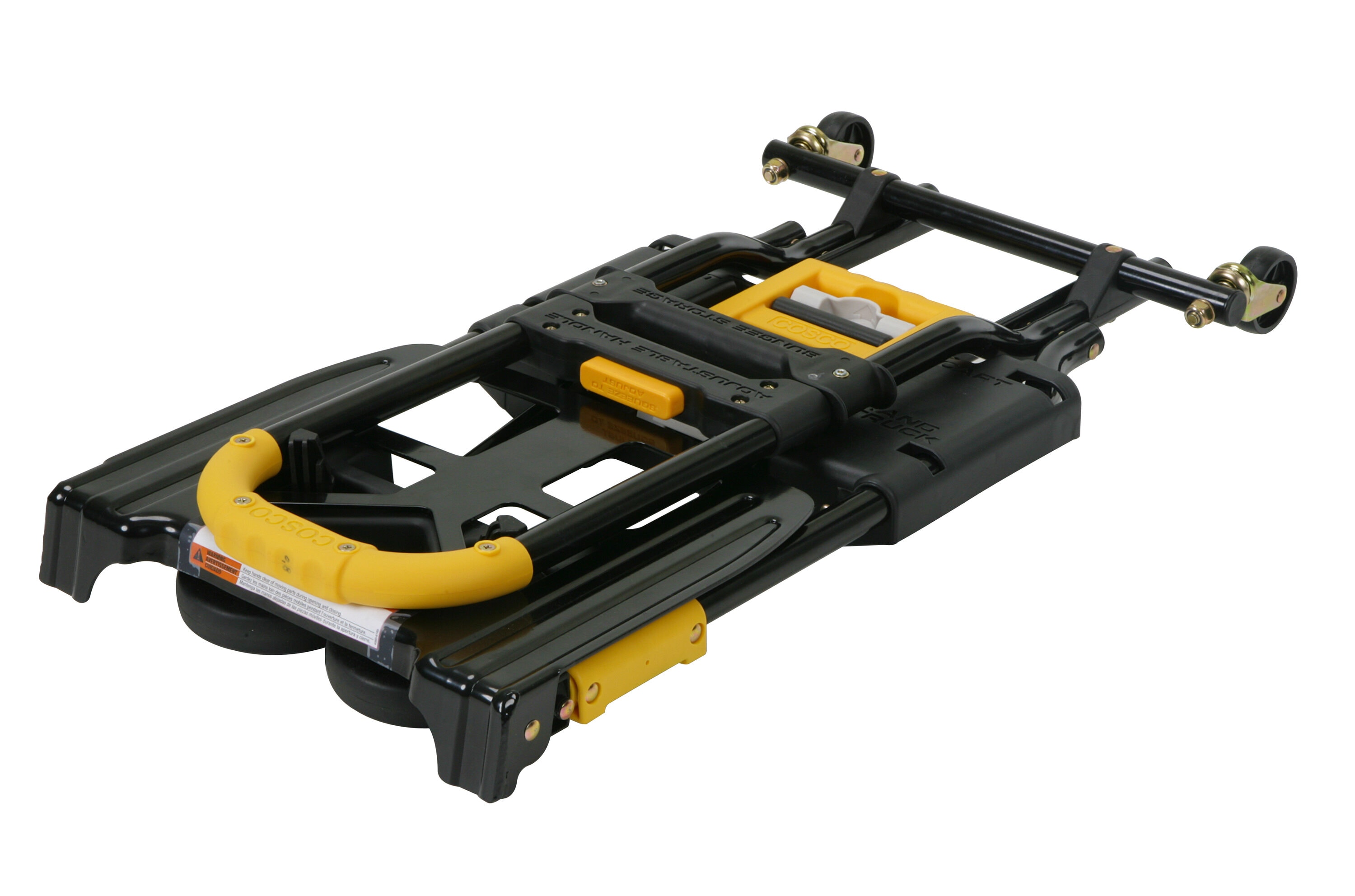 Carretilla de mano convertible de acero negro con capacidad de 300 lb y 4 ruedas Cosco 12225YGB1E