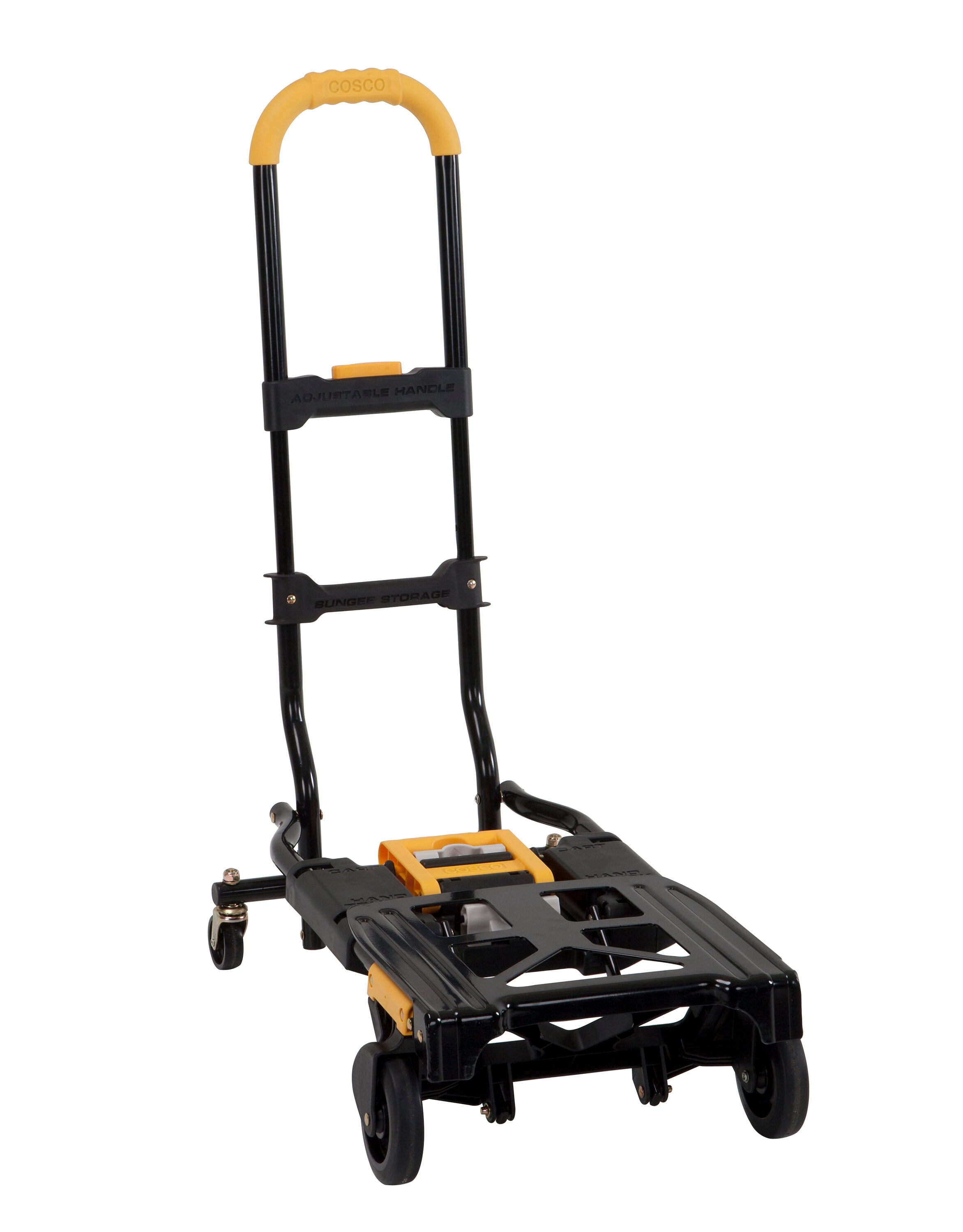Carretilla de mano convertible de acero negro con capacidad de 300 lb y 4 ruedas Cosco 12225YGB1E