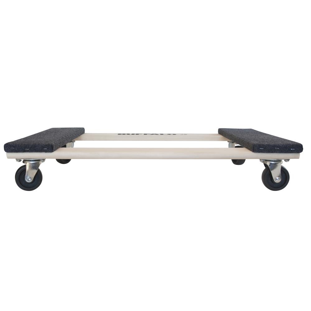 Carrito para muebles de madera negra de 1000 libras de capacidad con 4 ruedas de Buffalo Tools 551341