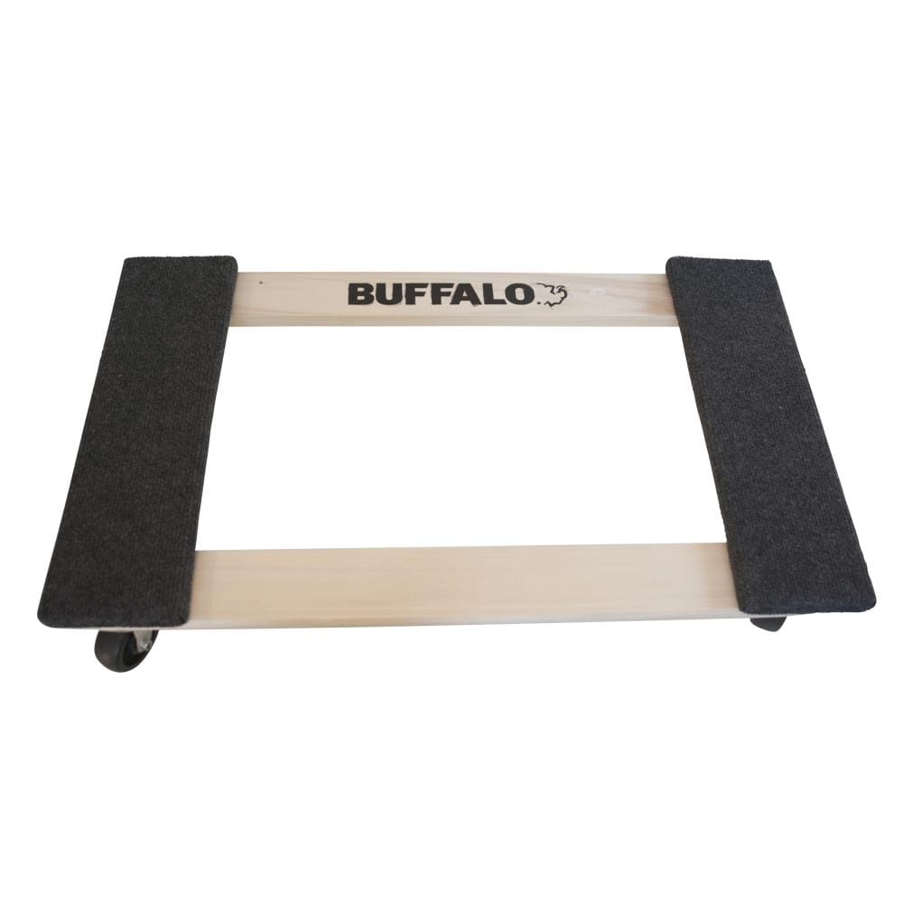 Carrito para muebles de madera negra de 1000 libras de capacidad con 4 ruedas de Buffalo Tools 551341
