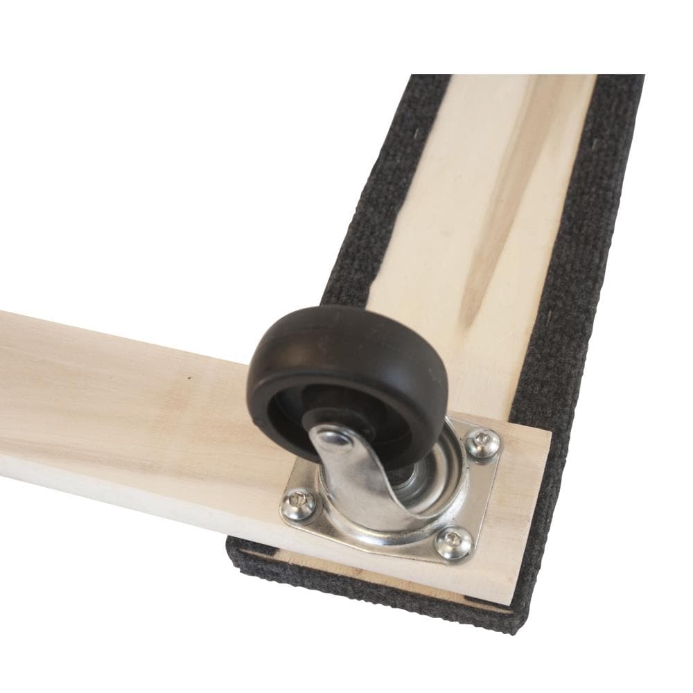 Carrito para muebles de madera negra de 1000 libras de capacidad con 4 ruedas de Buffalo Tools 551341