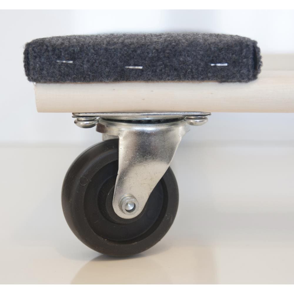 Carrito para muebles de madera negra de 1000 libras de capacidad con 4 ruedas de Buffalo Tools 551341