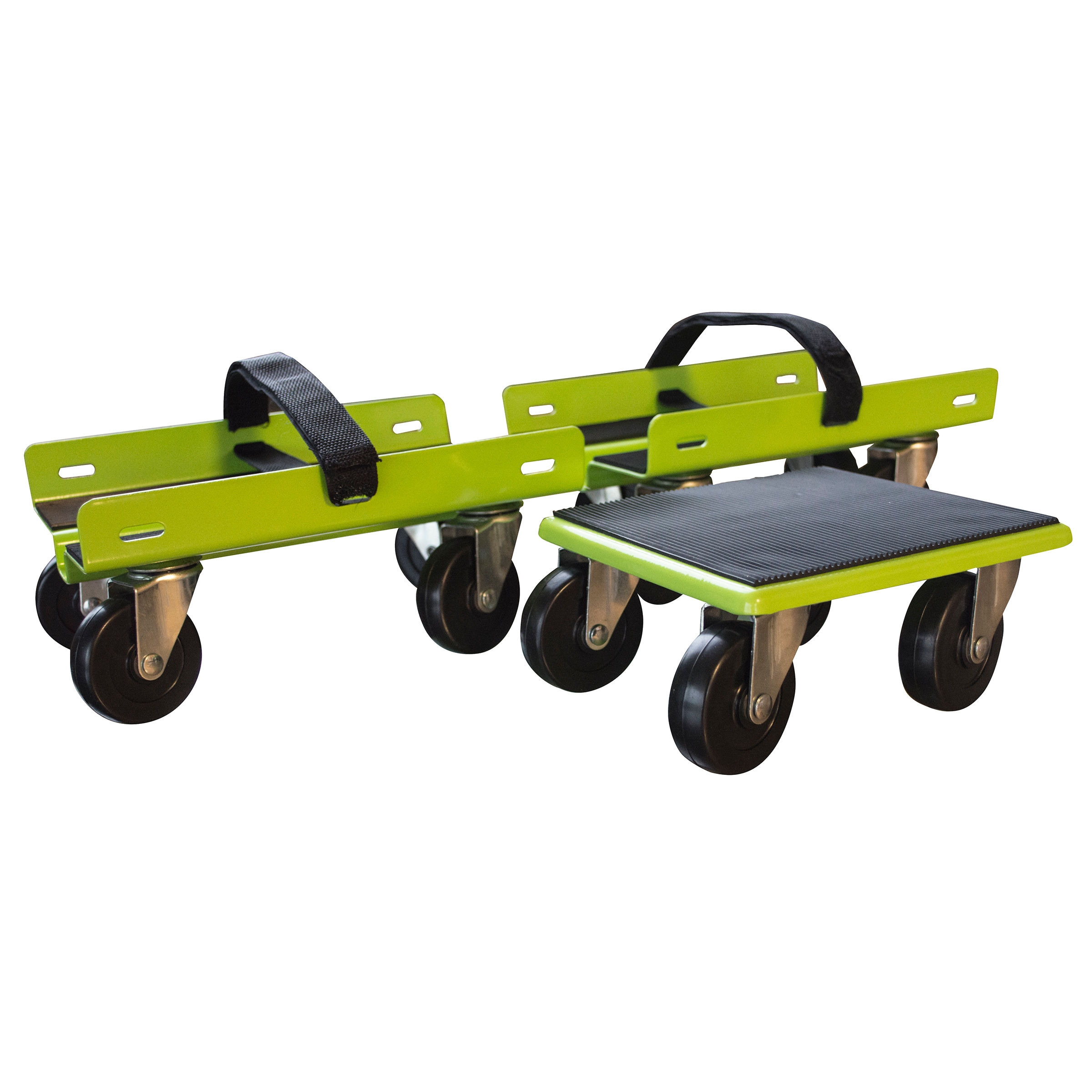 "Dolly de acero verde de 4 ruedas con capacidad de 1500 libras de Black Bull 552225"