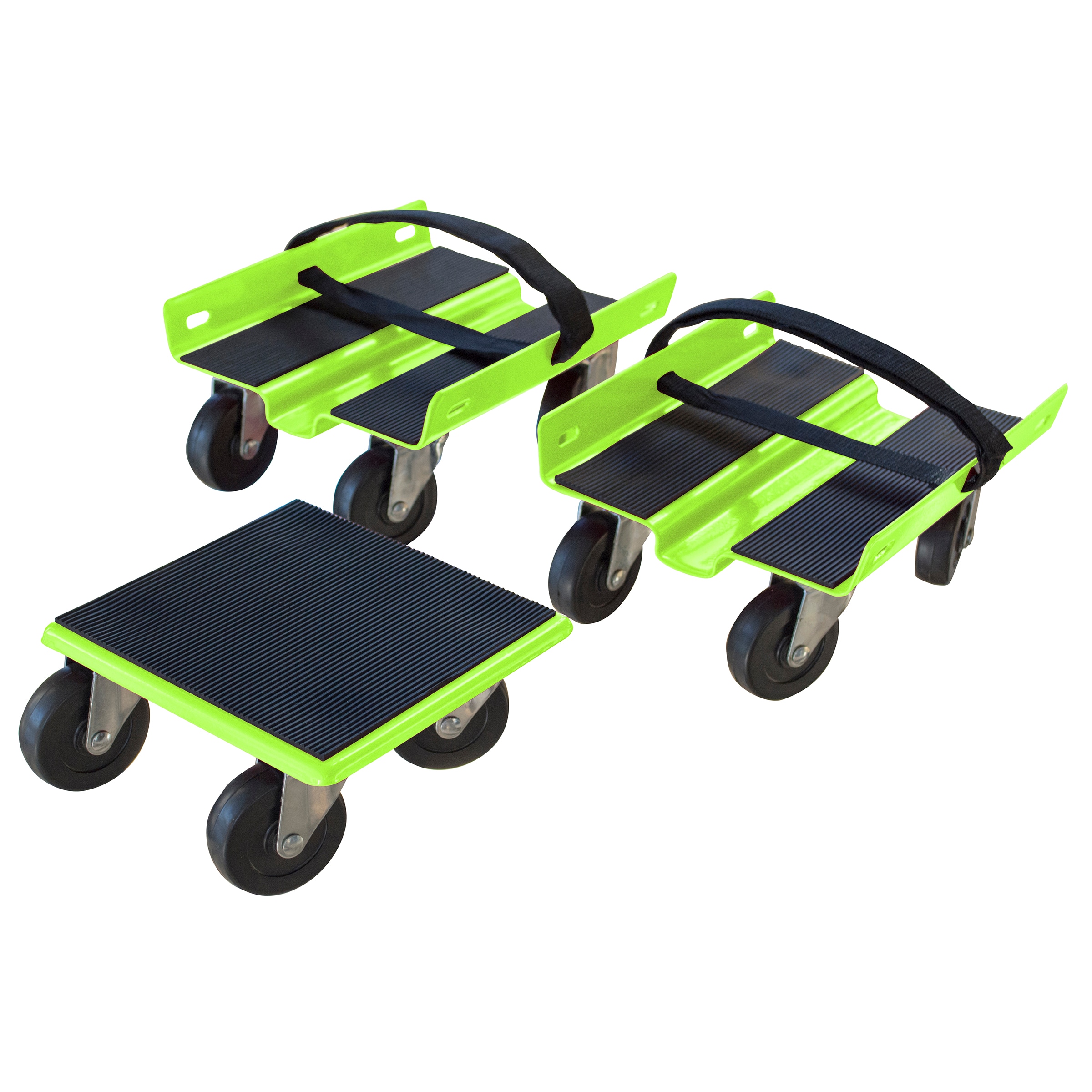 "Dolly de acero verde de 4 ruedas con capacidad de 1500 libras de Black Bull 552225"