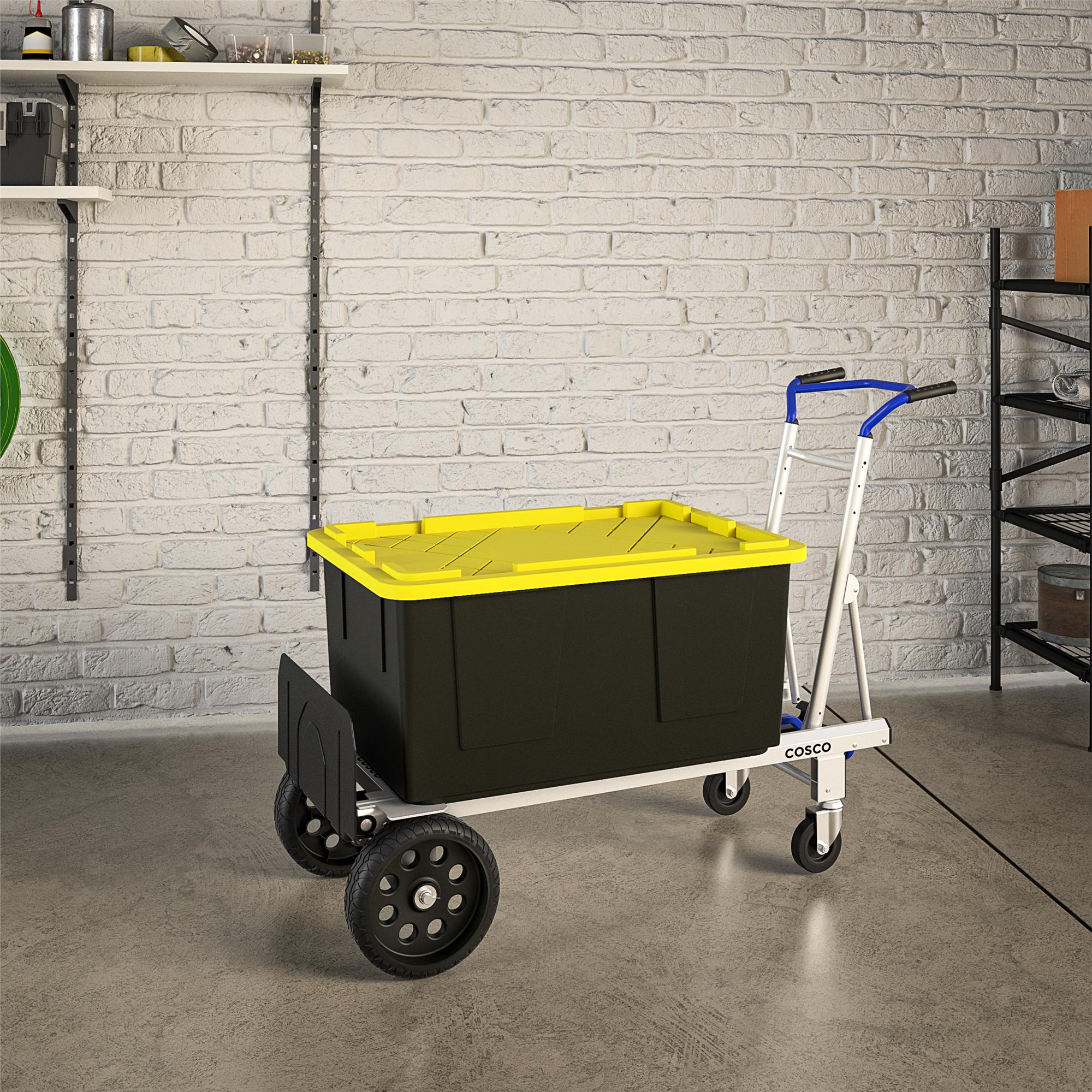 Carretilla de mano convertible de aluminio azul con capacidad de 800 libras y 4 ruedas Cosco 12253BLU1E