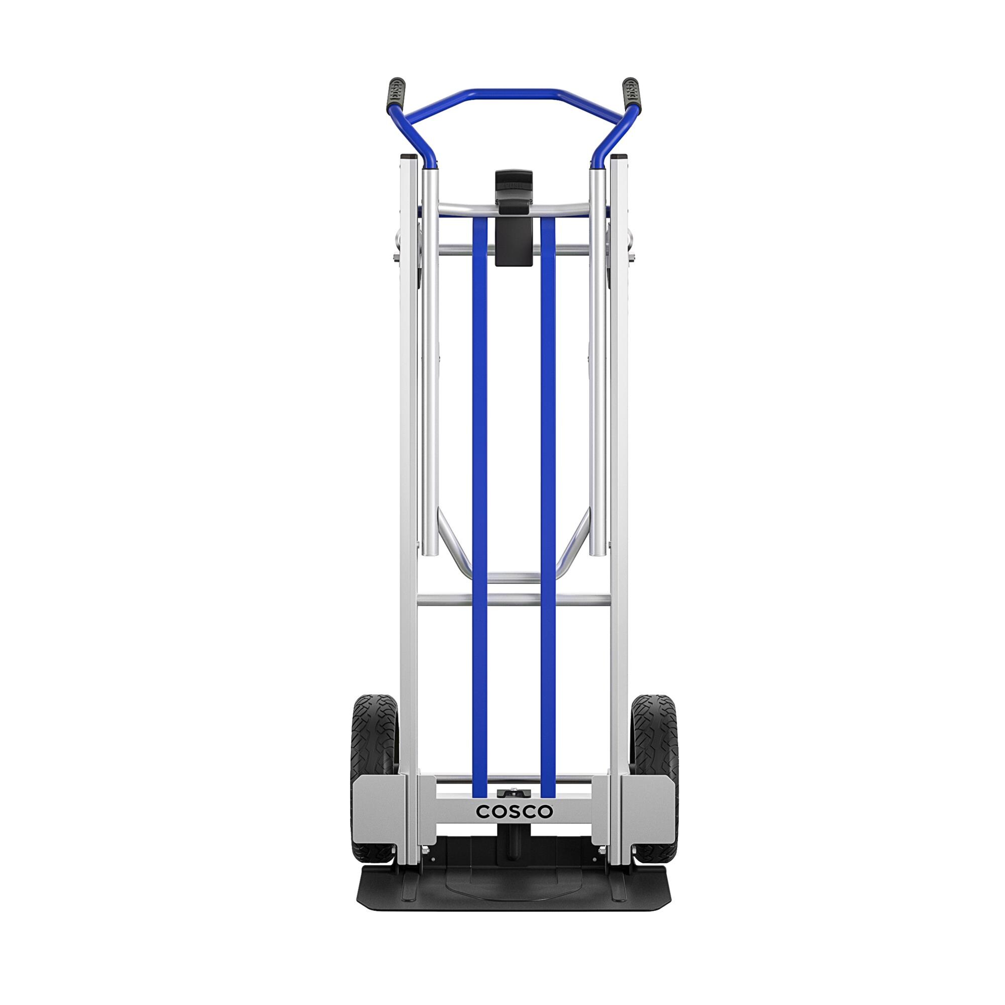 Carretilla de mano convertible de aluminio azul con capacidad de 800 libras y 4 ruedas Cosco 12253BLU1E