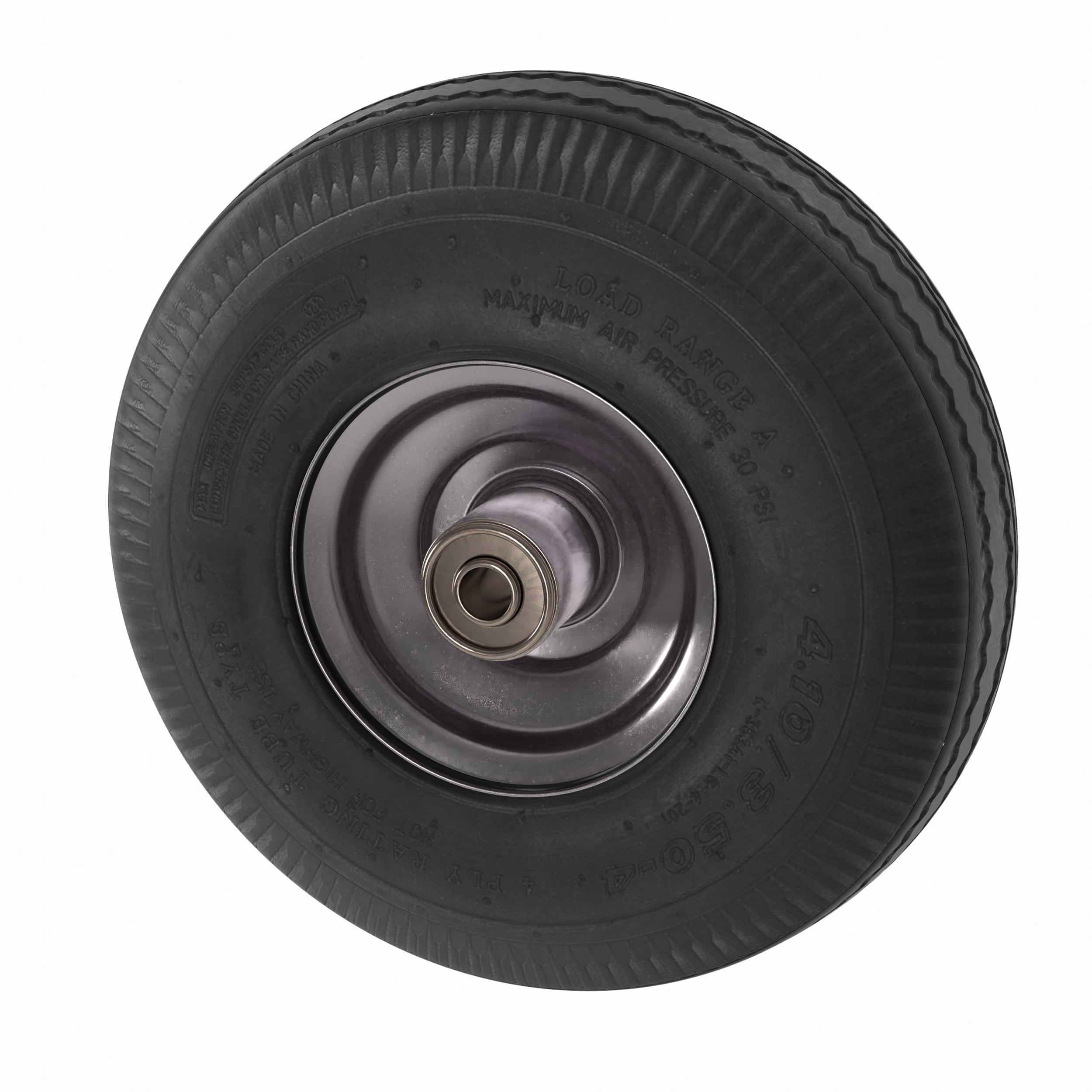 Rueda de repuesto para carretilla de mano de goma negra con capacidad de 400 lb de Milwaukee modelo DC3339