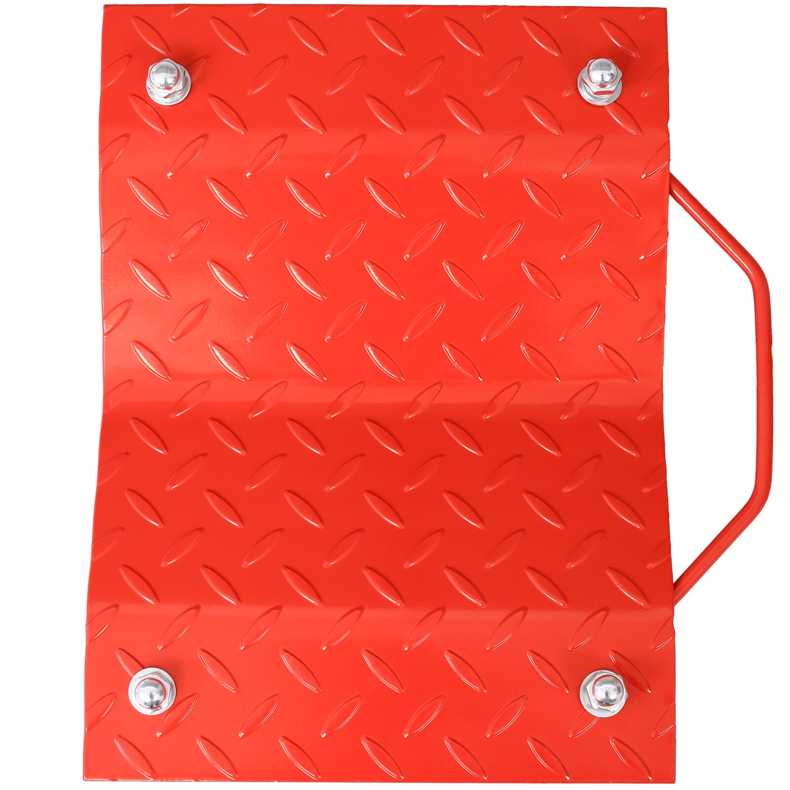 Carrito de acero rojo de 4 ruedas con capacidad de 6000 libras W4651108