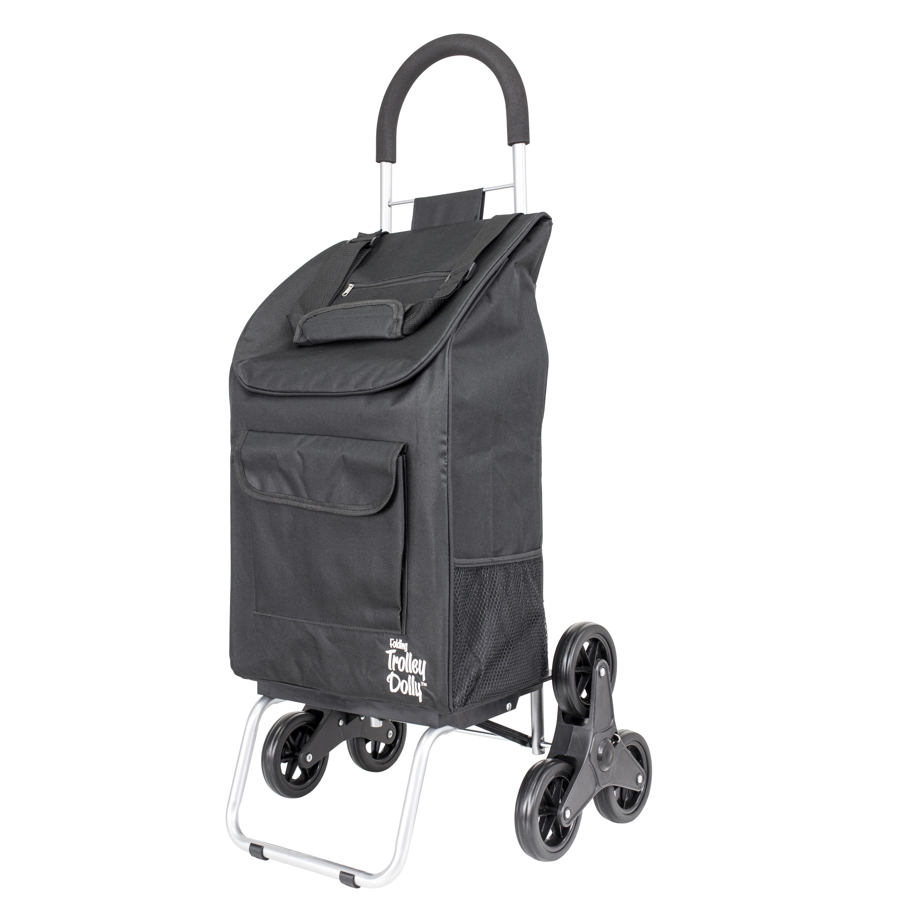 Carrito de acero negro de 6 ruedas con capacidad de 110 libras de dbest products 01-571MB