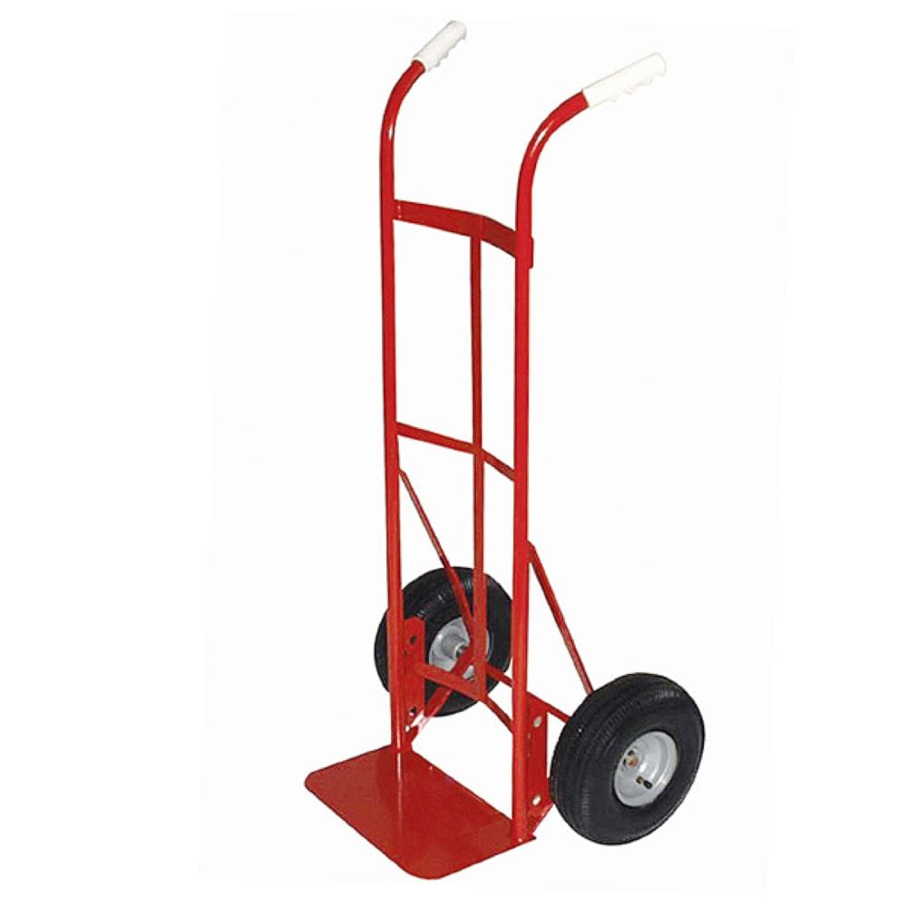 Carretilla de mano de servicio pesado de acero rojo de 2 ruedas con capacidad de 800 lb de Milwaukee DC40135