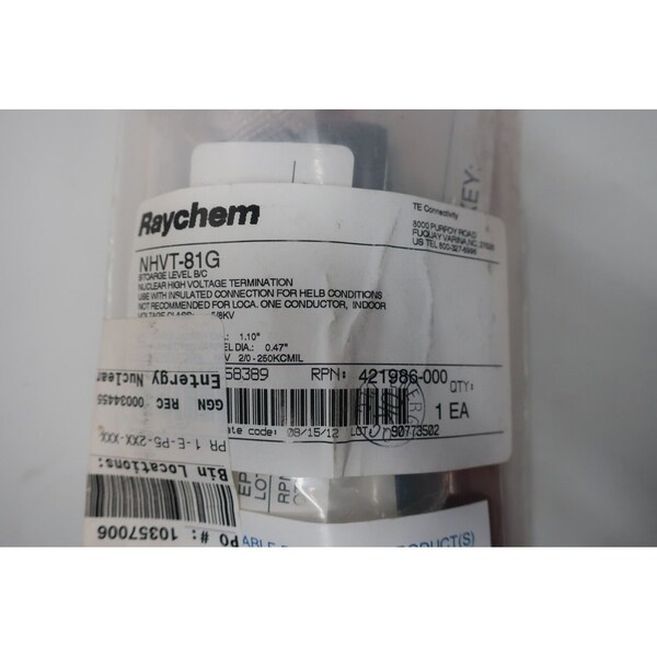 Kit de empalme de cables y tubos termocontraíbles Raychem, RAYCHEM NHVT-81G - NHVT-81G