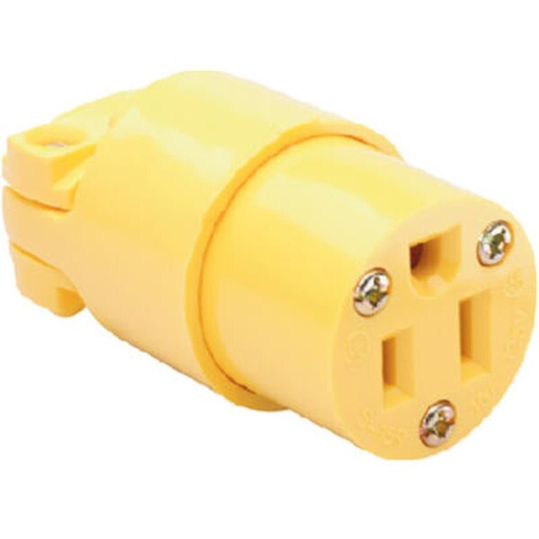Conector de vinilo resistente para construcción Nextgen 4887YCC10, 15A, amarillo - NE586397